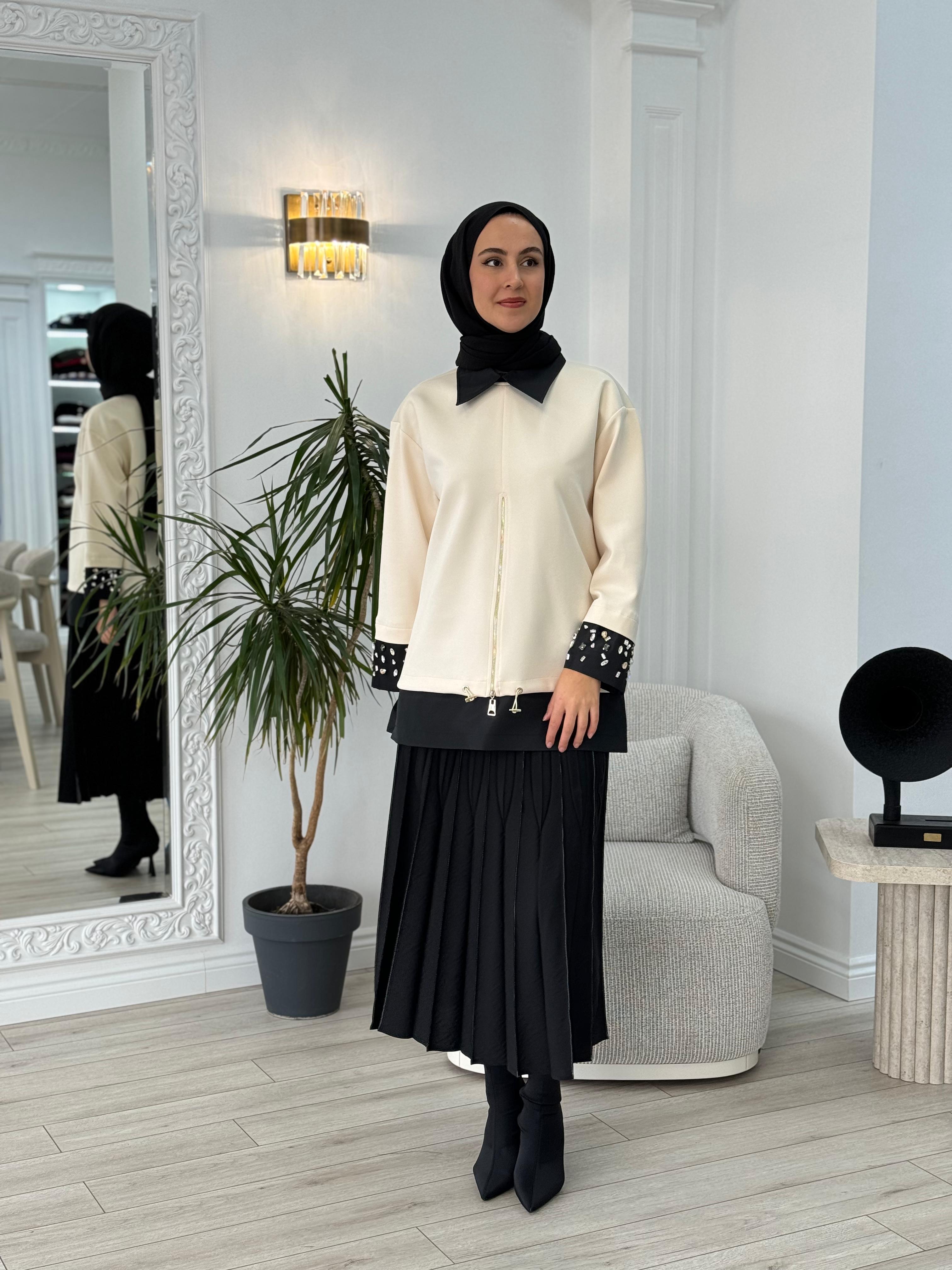 Venöve Meira Sweat Ekru 25fwswe0014