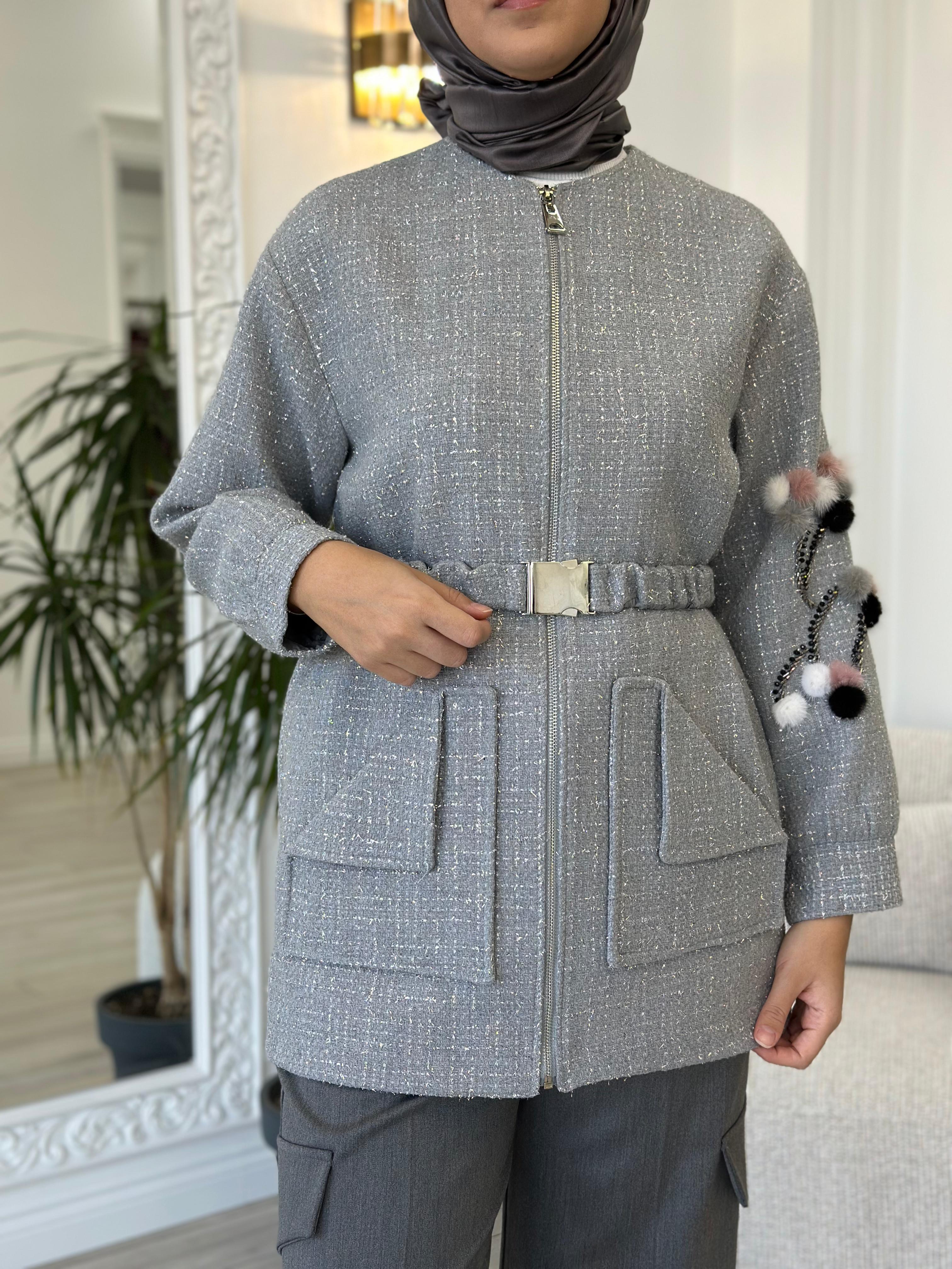 Venöve Modica Ceket Gümüş 25fwcek0039