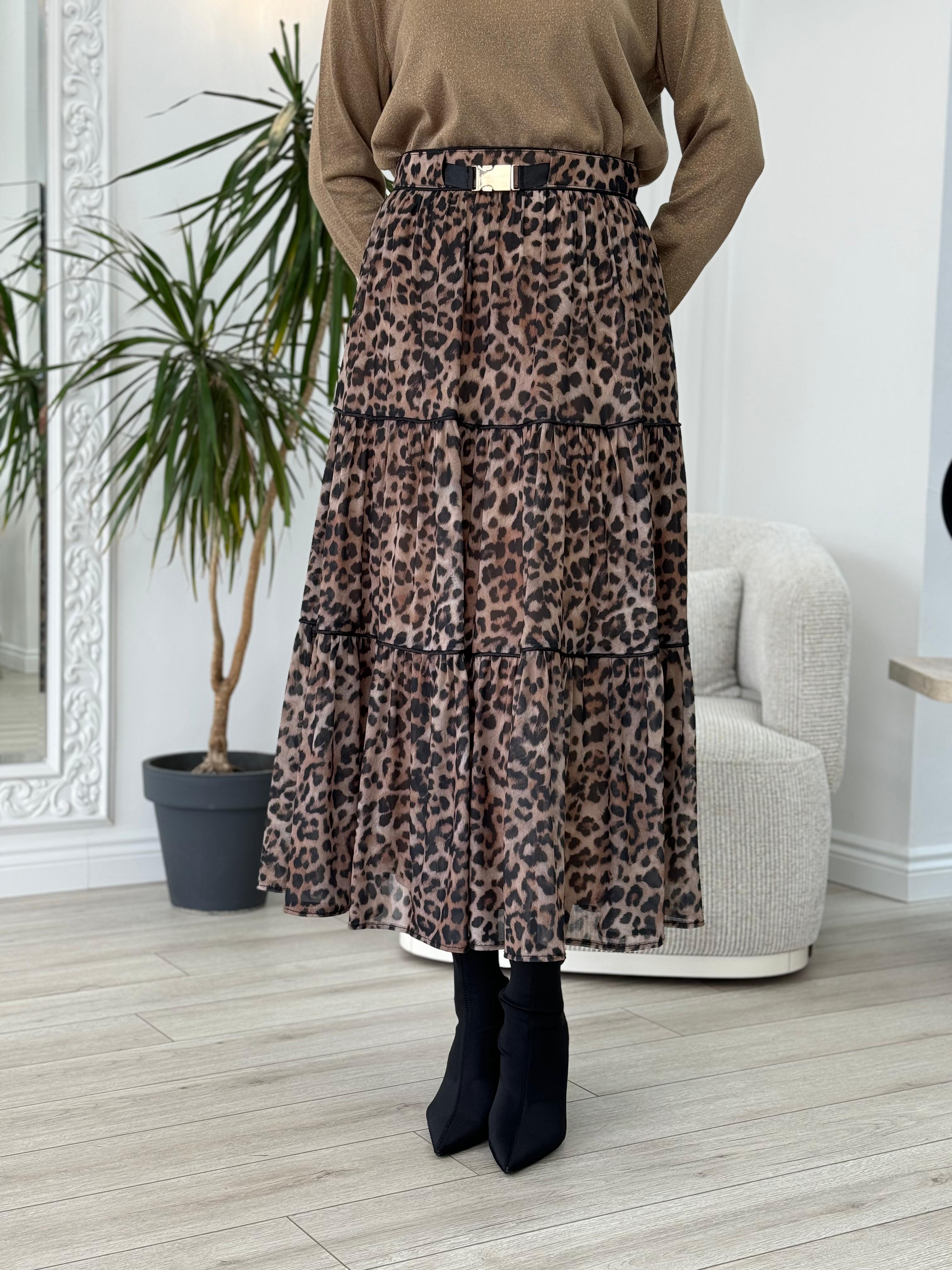 Venöve Murcia Leopar Etek 25fwete0002