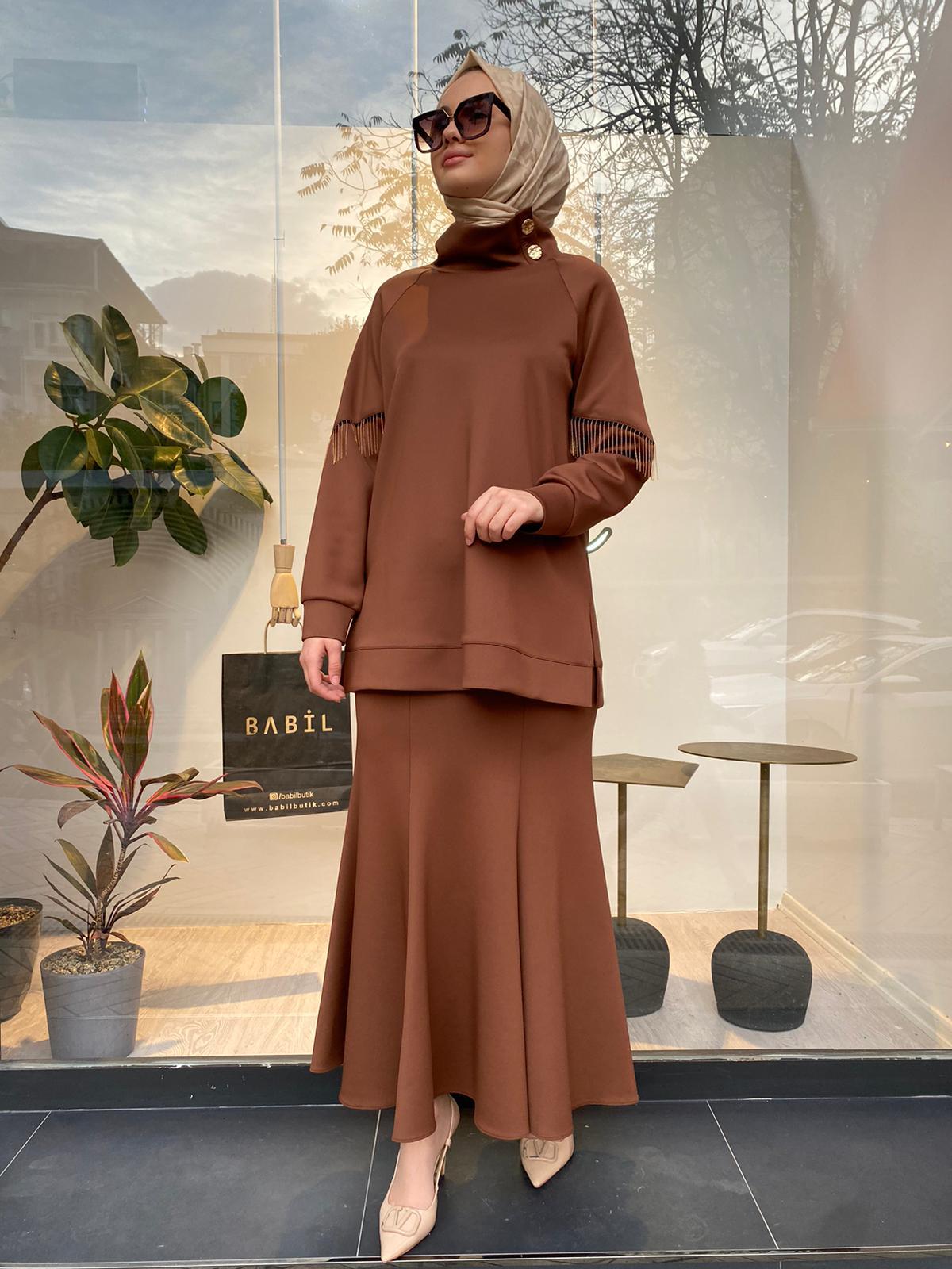 Venöve Shama Sweat Camel - 24fwswe0015