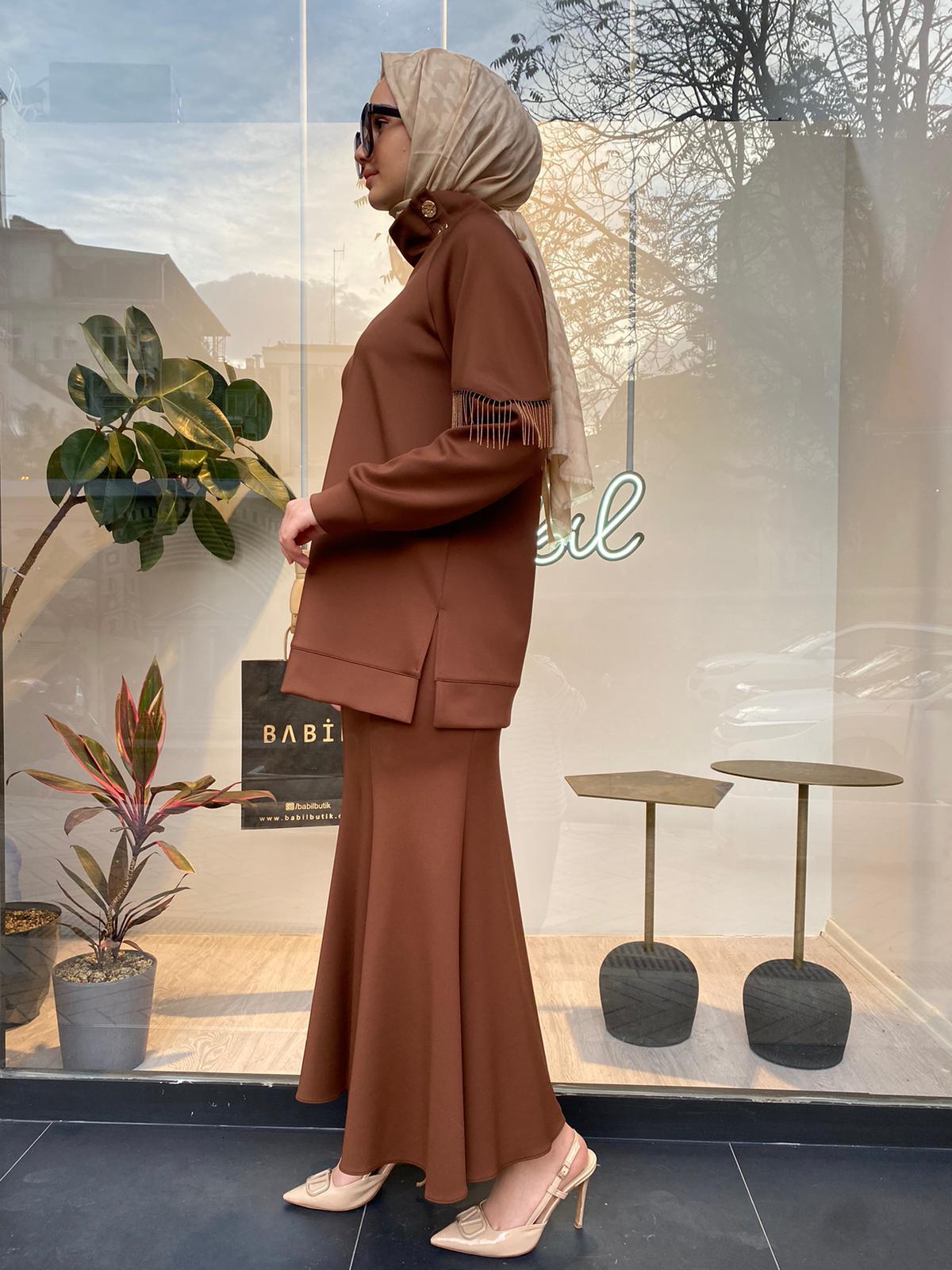 Venöve Shama Sweat Camel - 24fwswe0015
