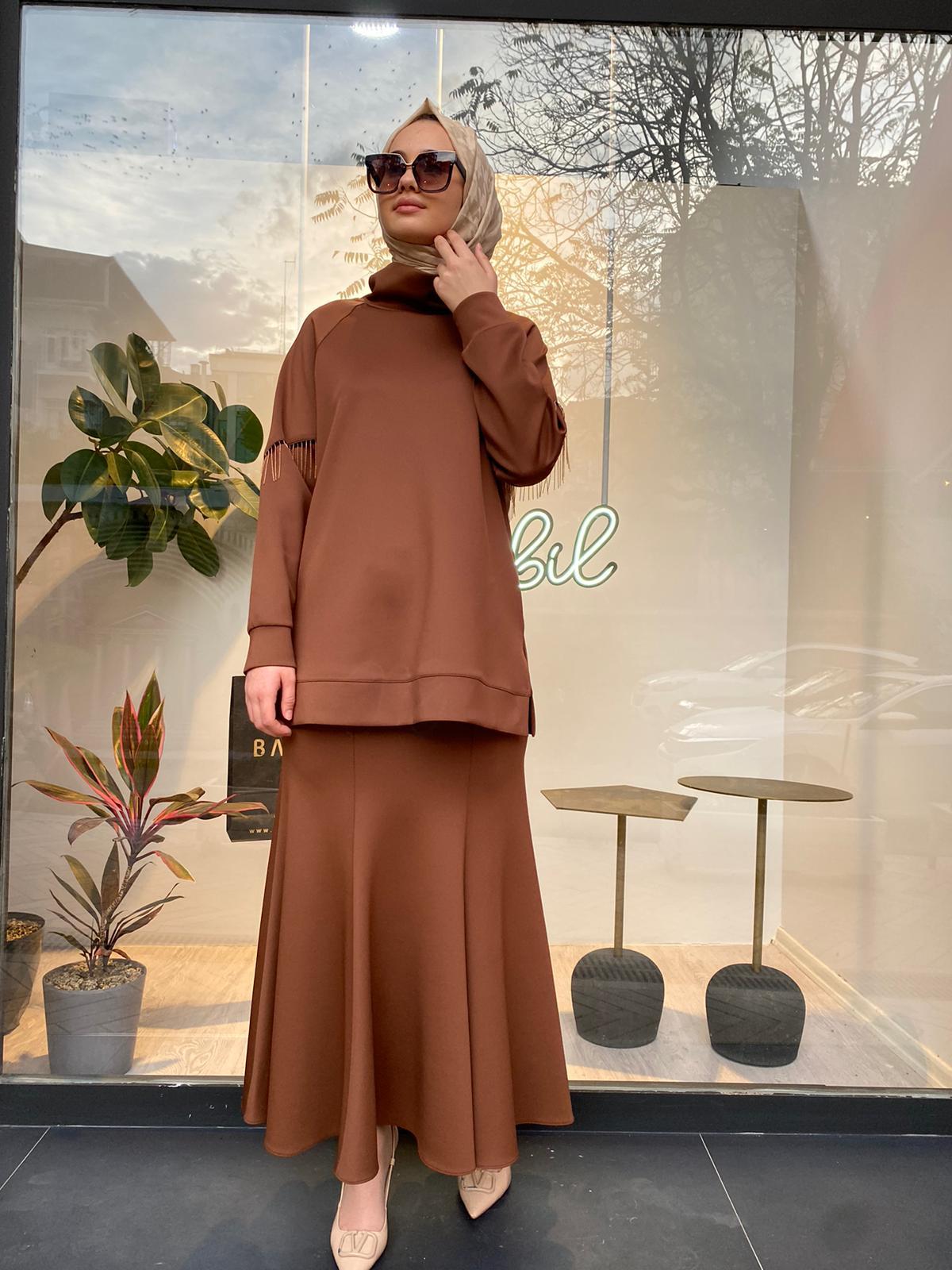 Venöve Shama Sweat Camel - 24fwswe0015