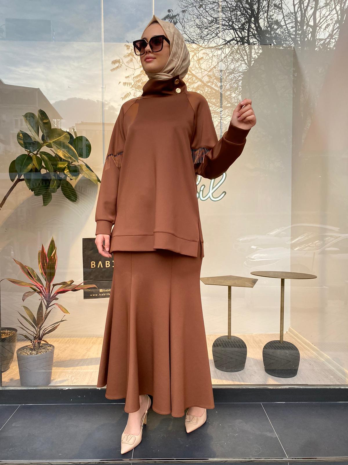 Venöve Shama Sweat Camel - 24fwswe0015