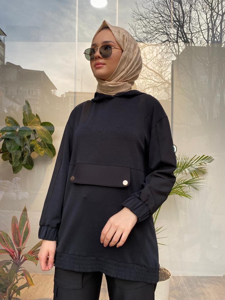 Venöve Striped Takım Siyah 24fwswe0005