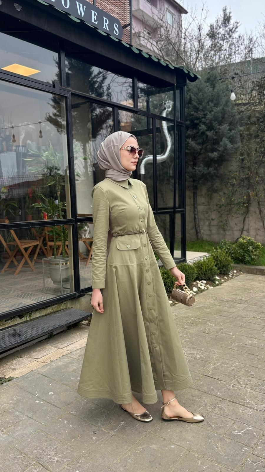 VUU Belden Oturtmalı Denim Elbise 26ss5030