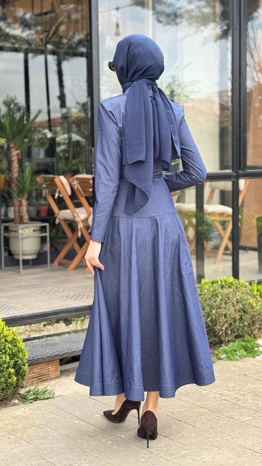 VUU Belden Oturtmalı Denim Elbise 26ss5030