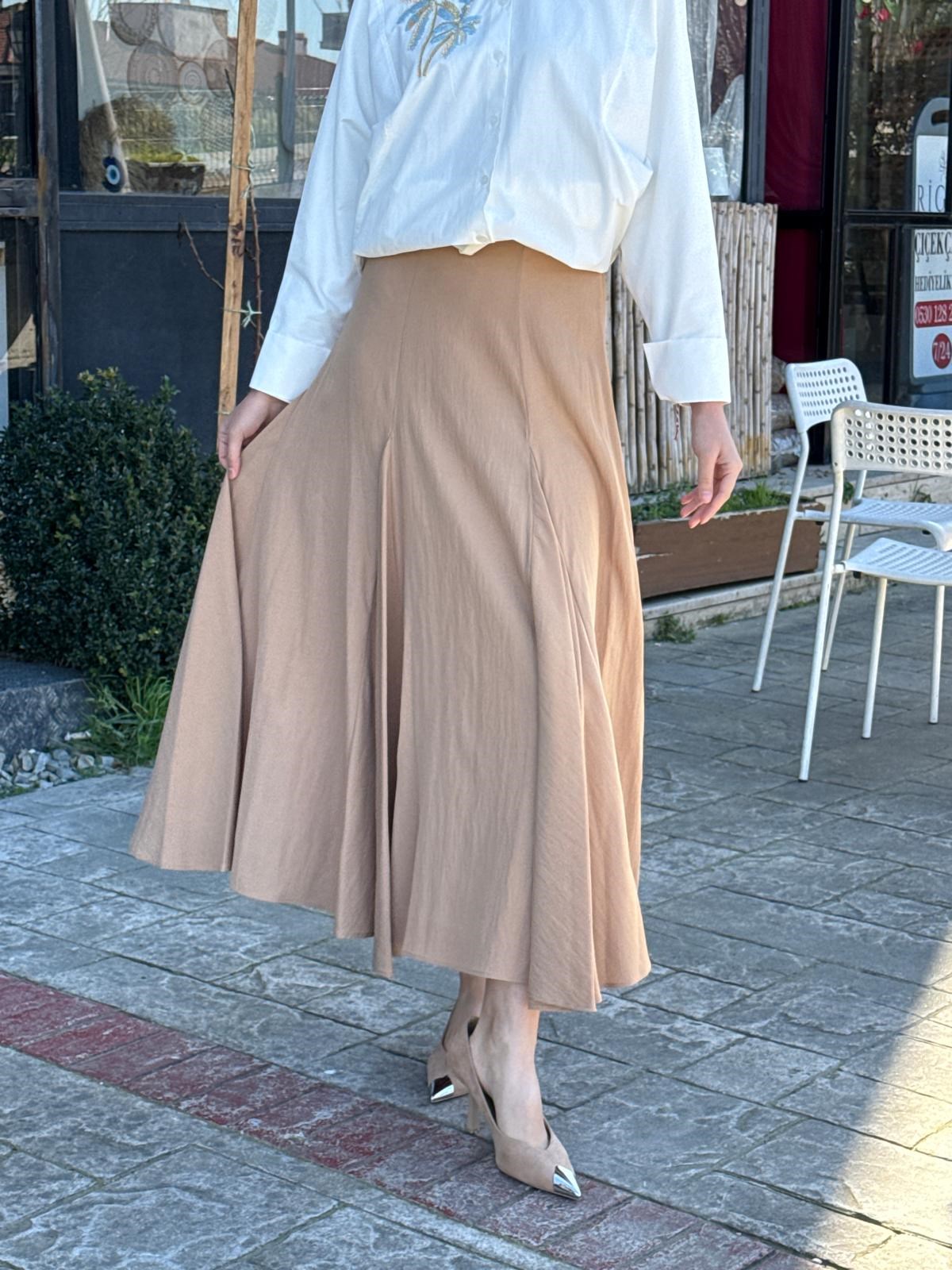 VUU Çan Kesimli Etek 26ss3001
