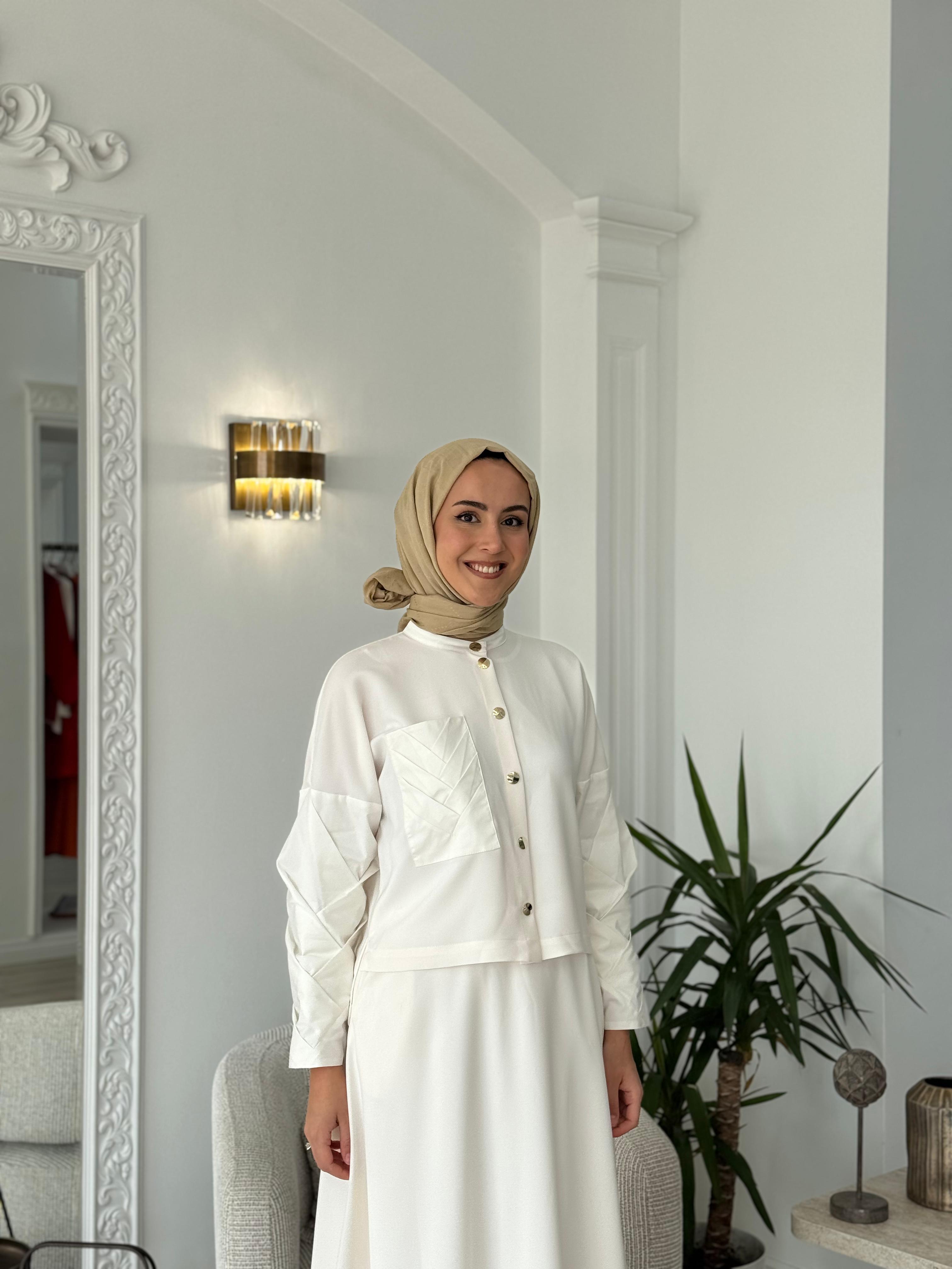 Vuu Hakim Yakalı Takım Beyaz 25ssvb1024