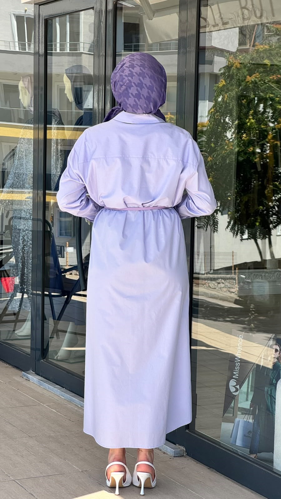 VUU Kemerli Poplin Gömlek Elbise 26ss5033