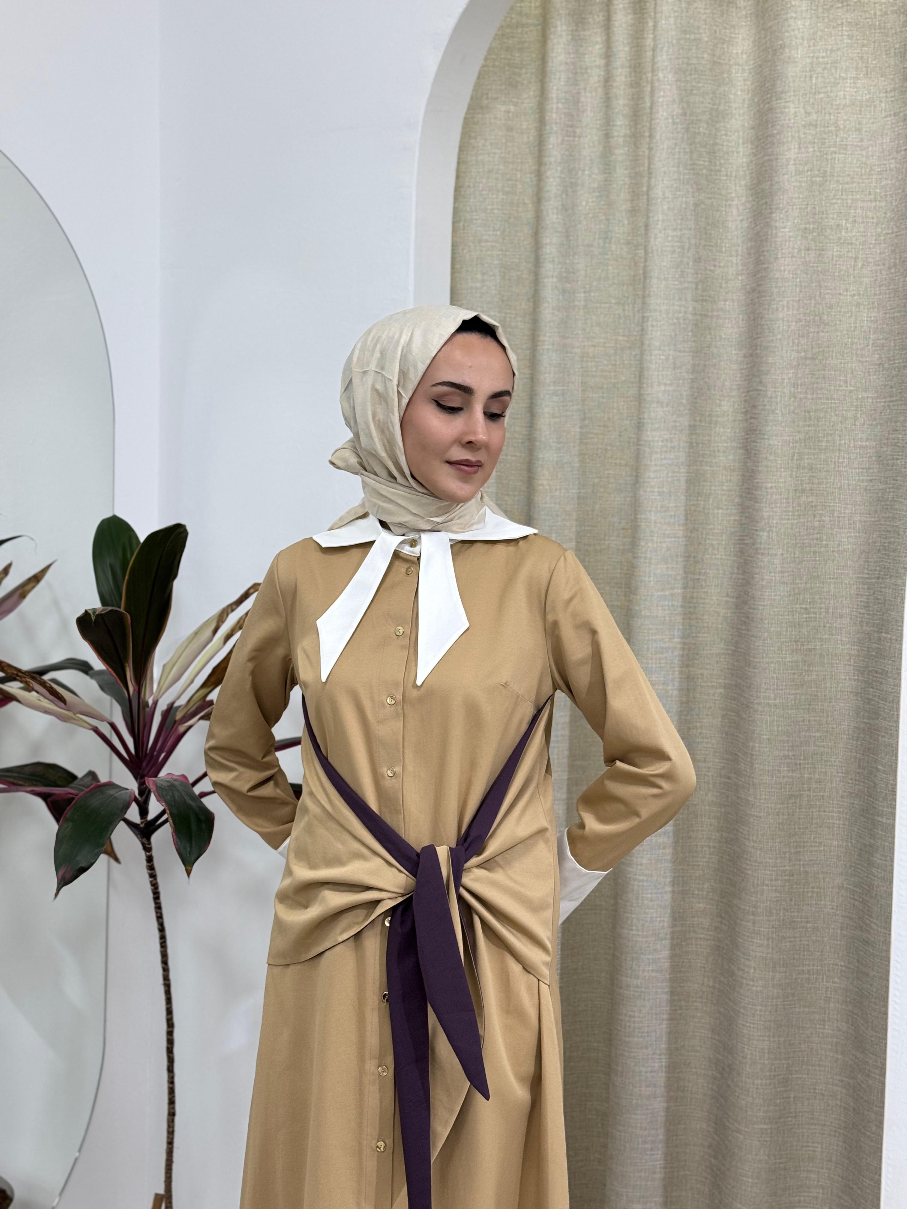 Vuu Poplin Önden Bağlamalı Elbise 25ssvb4031