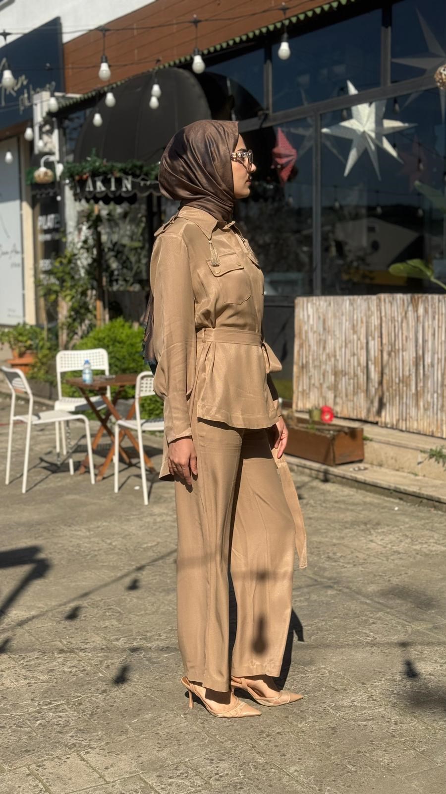 VUU Püsküllü Twill Takım tk7023