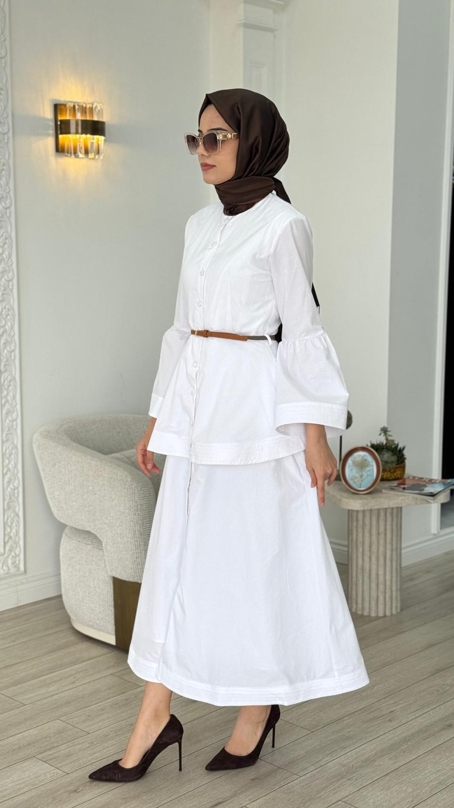 VUU Volanlı Poplin Elbise 26ss5015