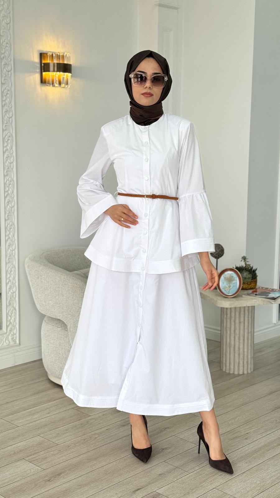 VUU Volanlı Poplin Elbise 26ss5015