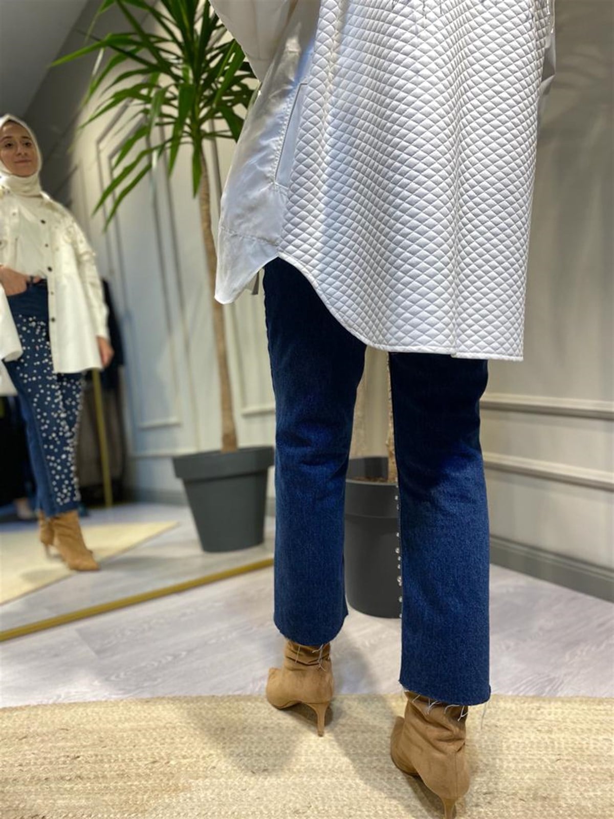Yesim İncili Kot Pantalon Mavi 12042