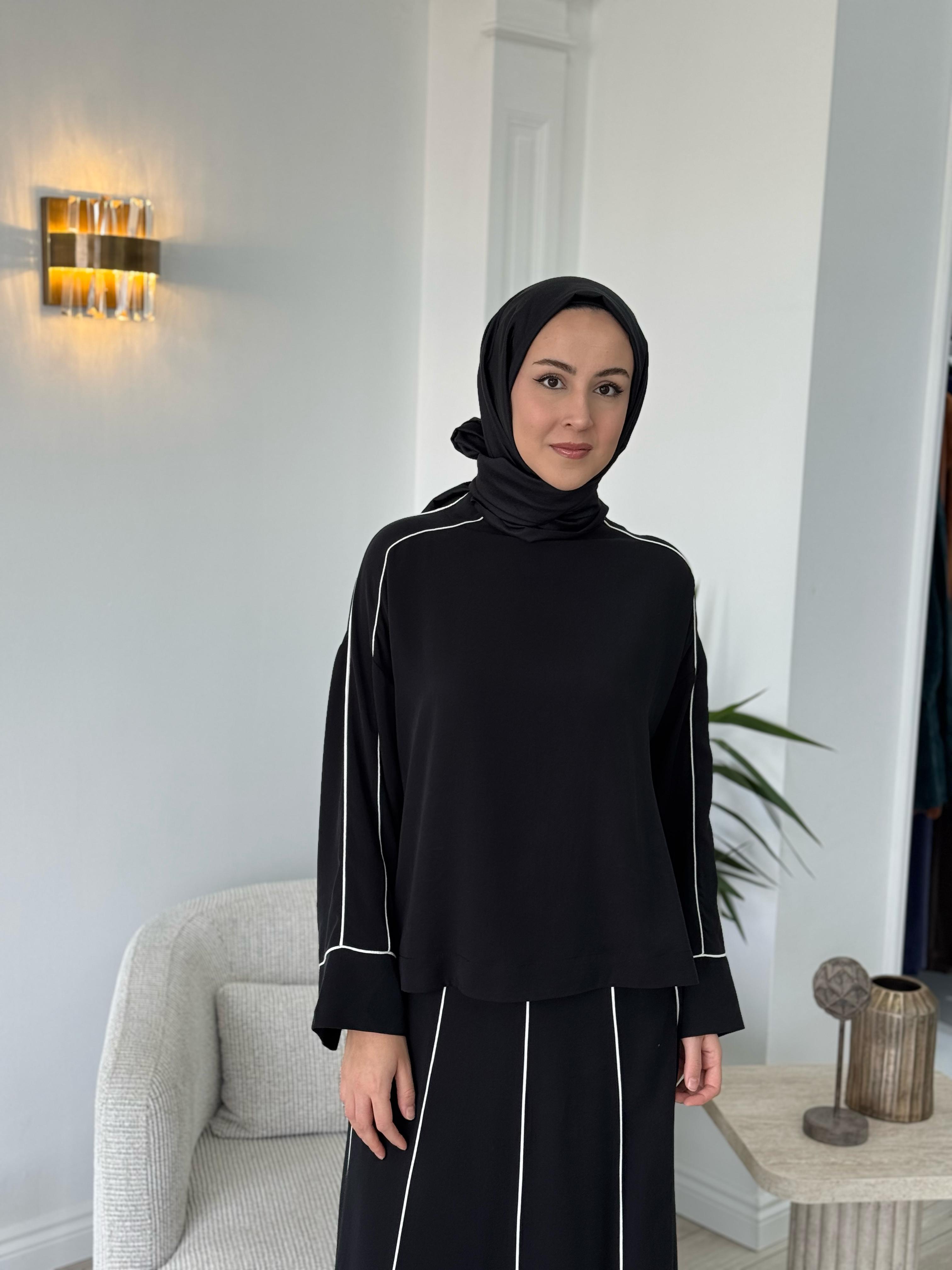 Zems Beyaz Biyeli Etekli Takım 2t005