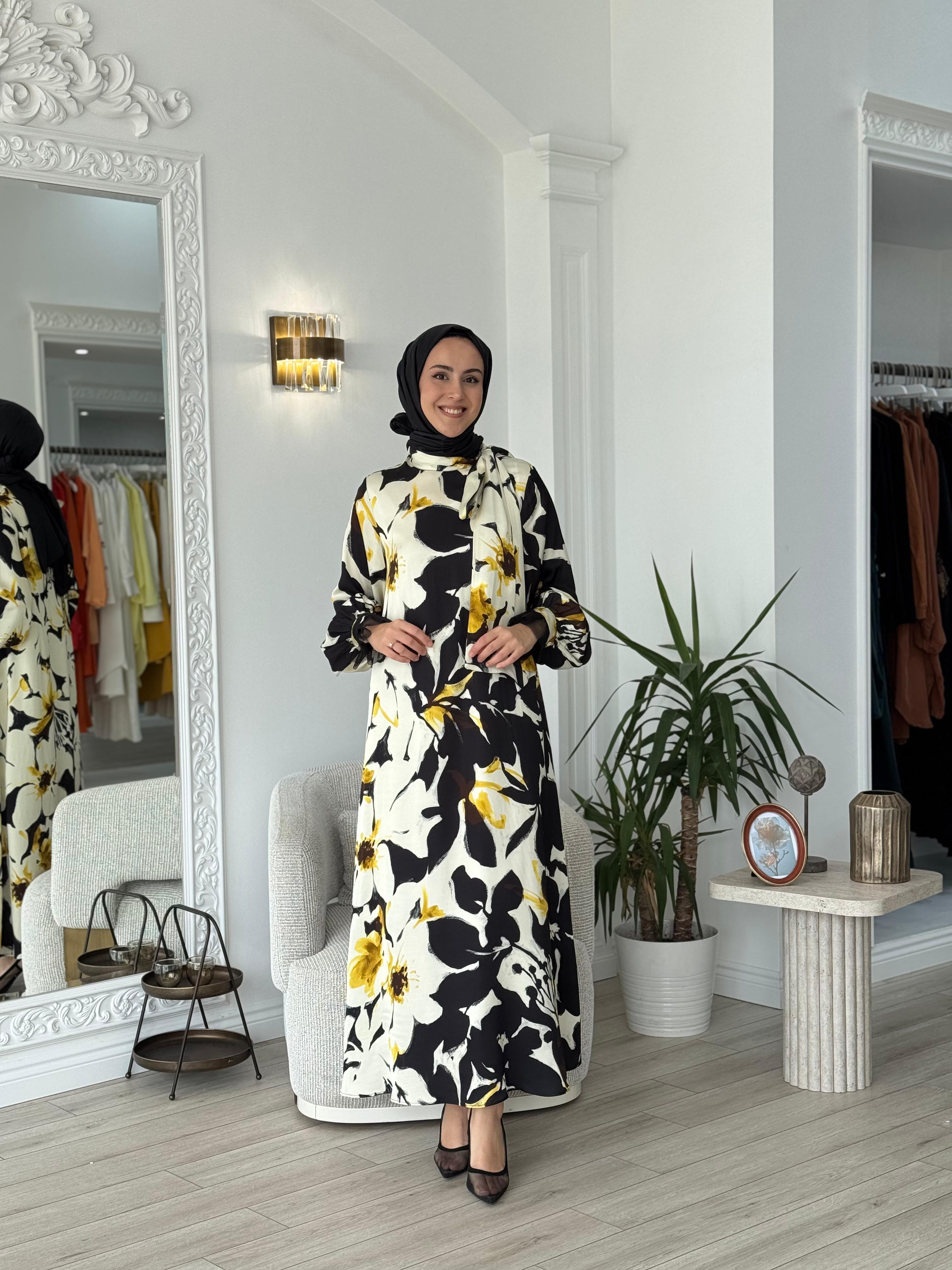 Zems Çiçekli Elbise 2647