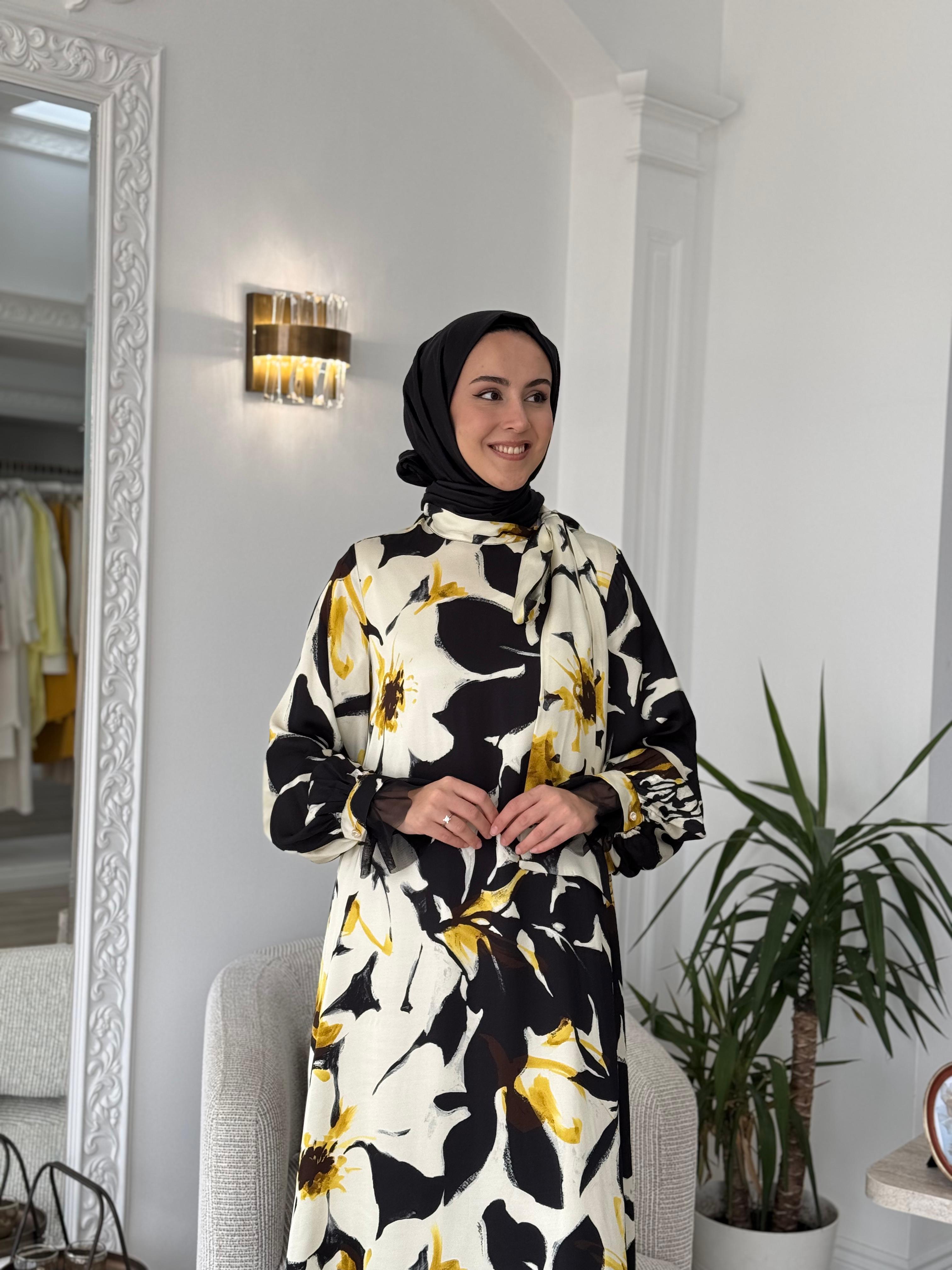 Zems Çiçekli Elbise 2647