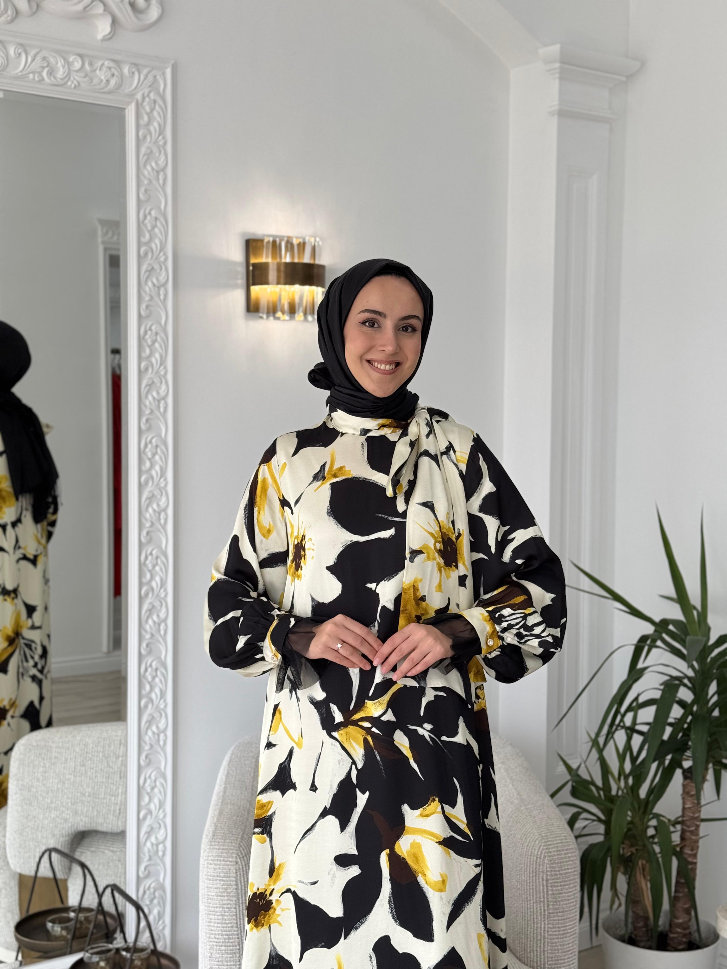 Zems Çiçekli Elbise 2647