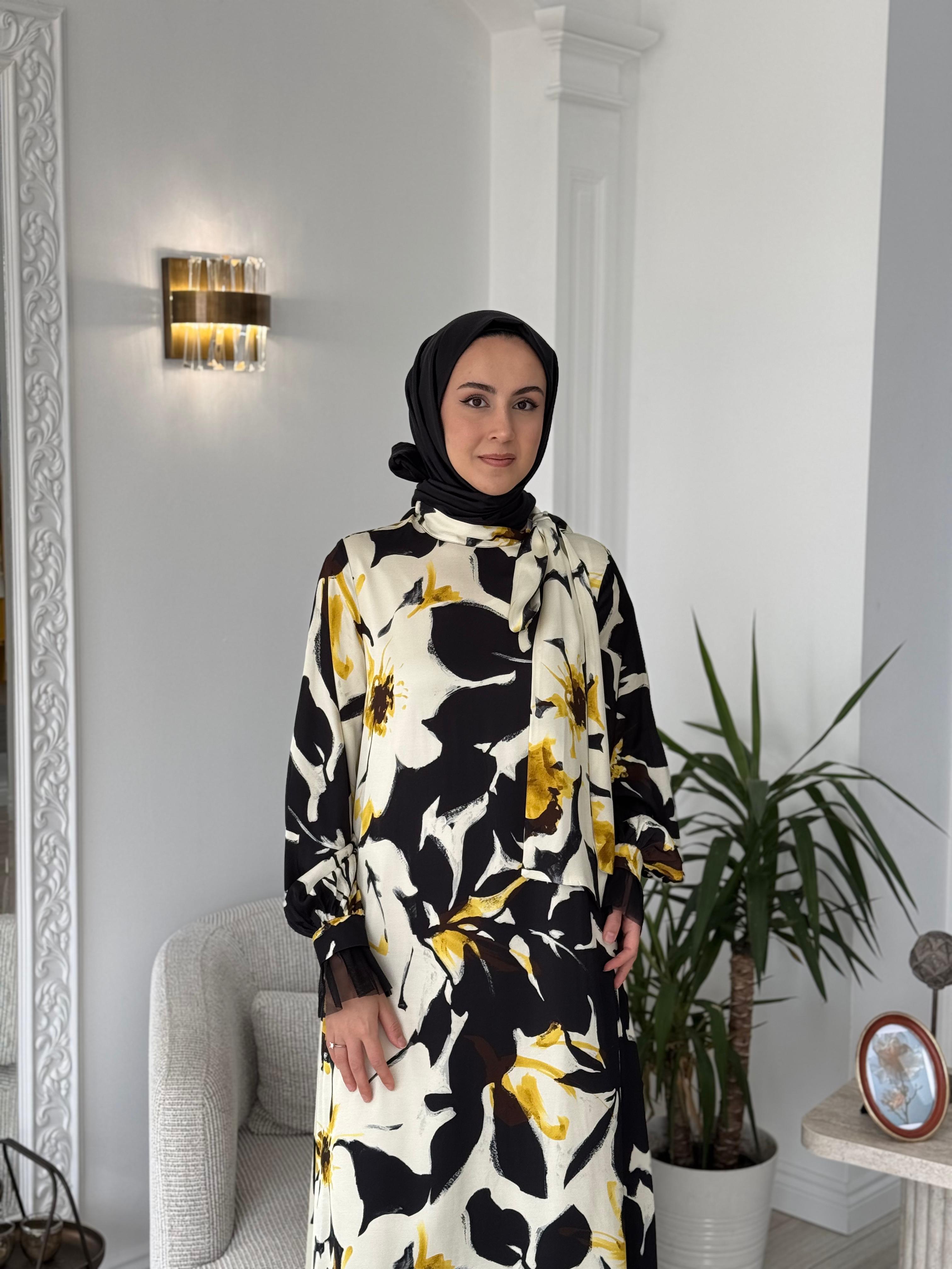 Zems Çiçekli Elbise 2647
