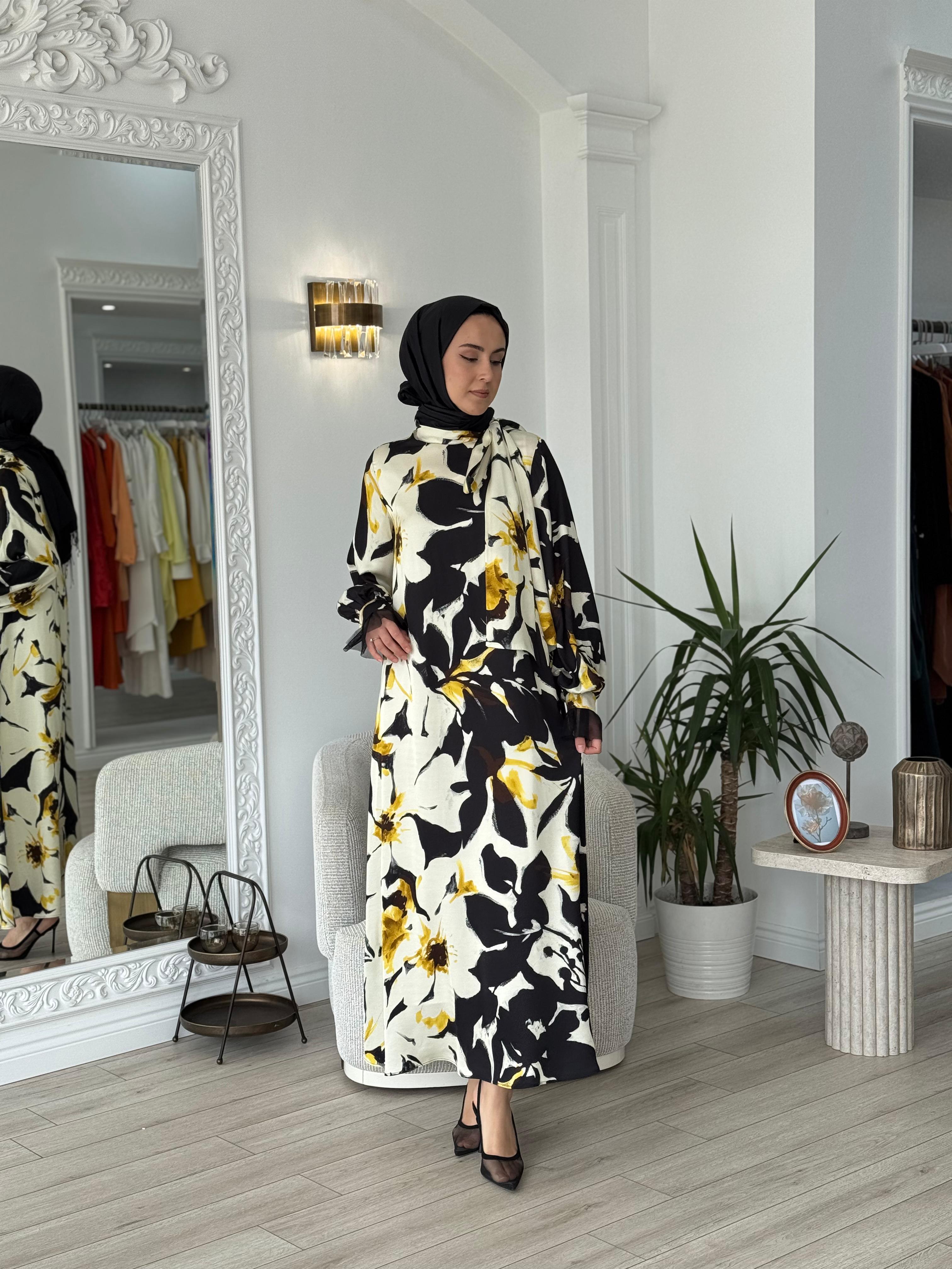 Zems Çiçekli Elbise 2647