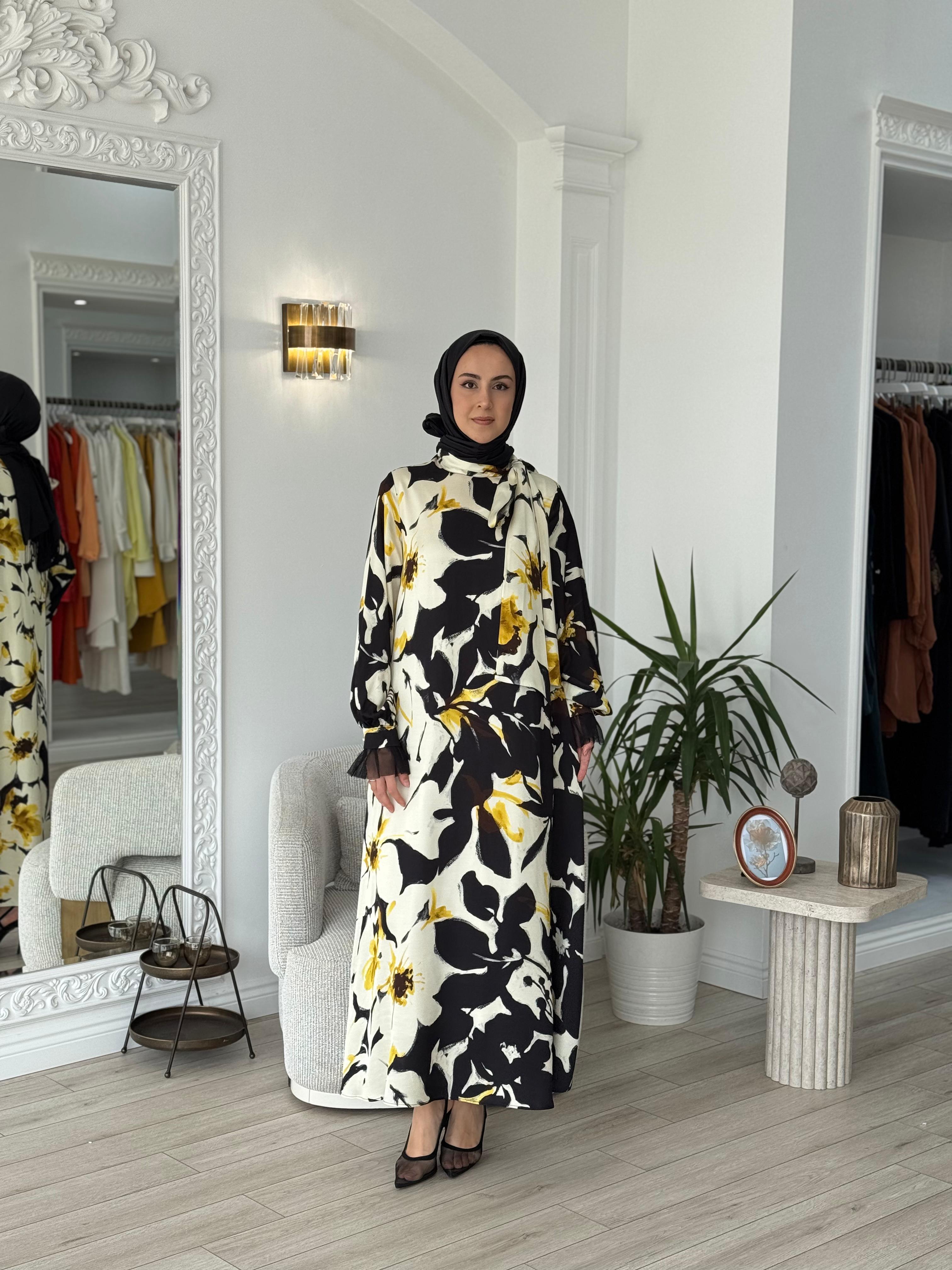 Zems Çiçekli Elbise 2647