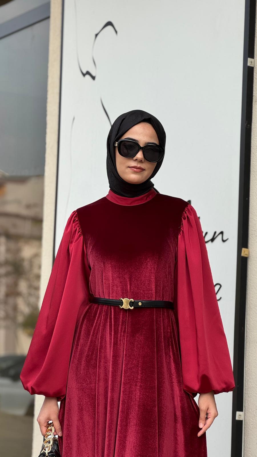 Zems Elbise Kırmızı 2764