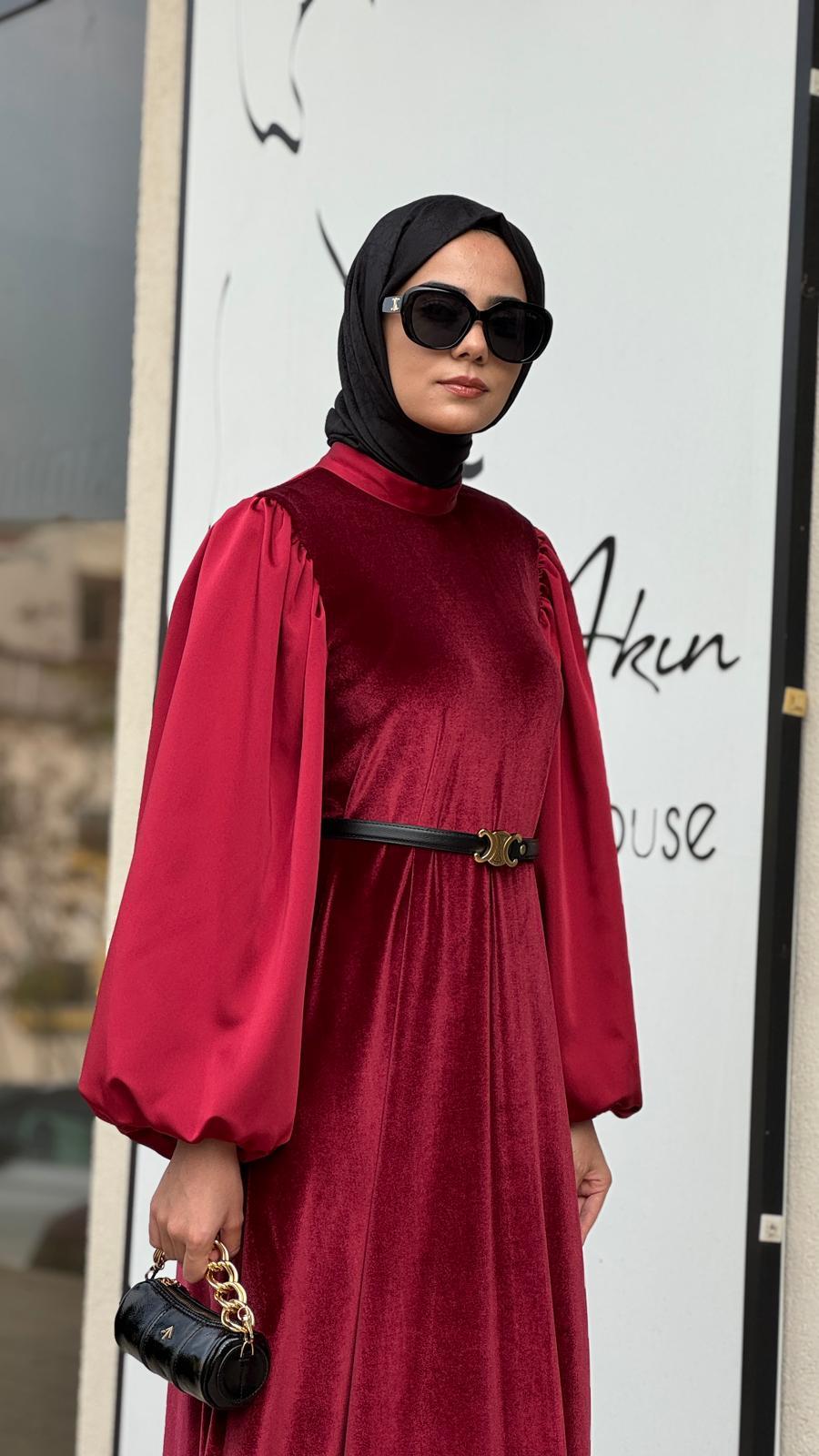 Zems Elbise Kırmızı 2764