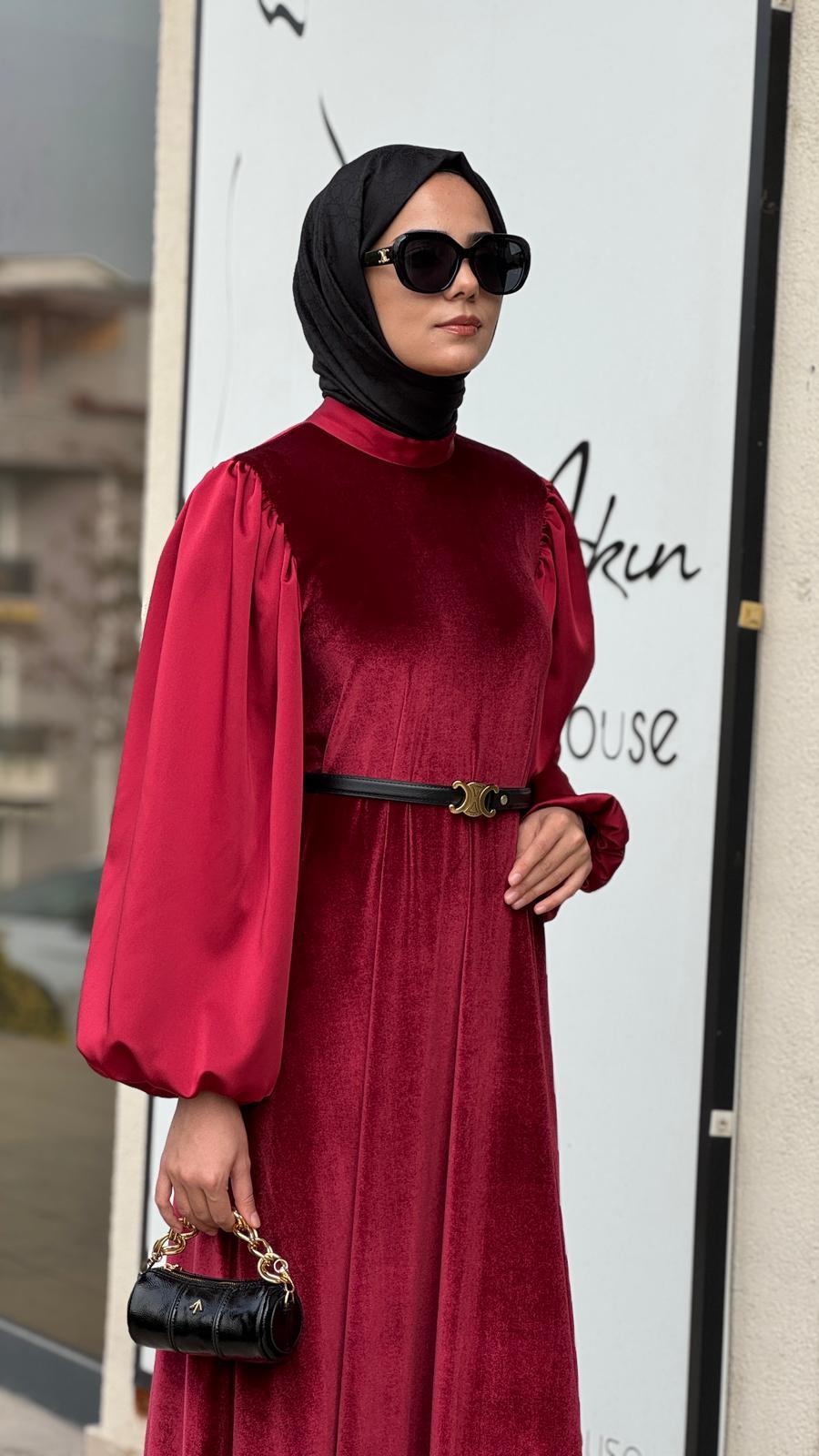 Zems Elbise Kırmızı 2764