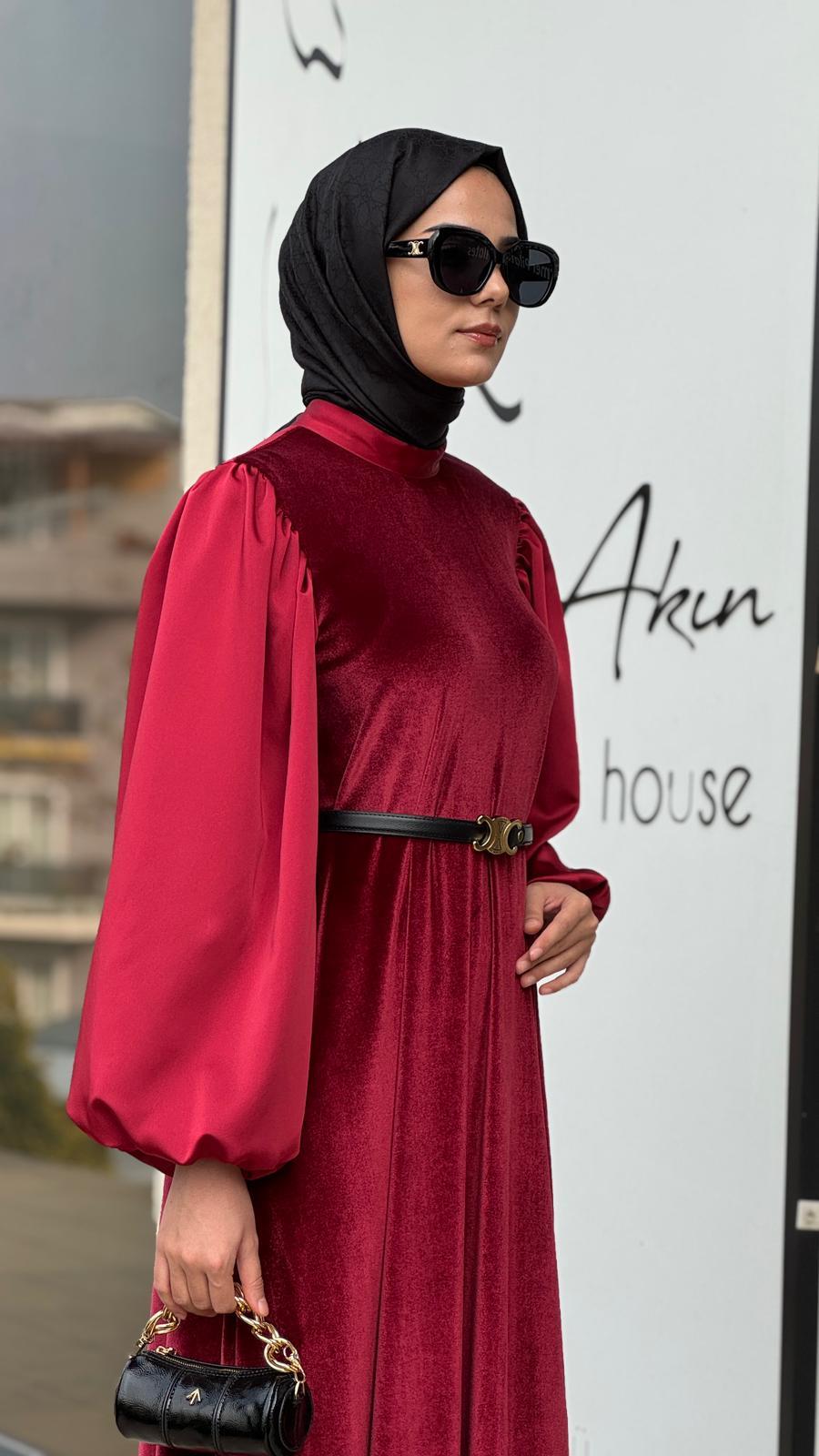 Zems Elbise Kırmızı 2764