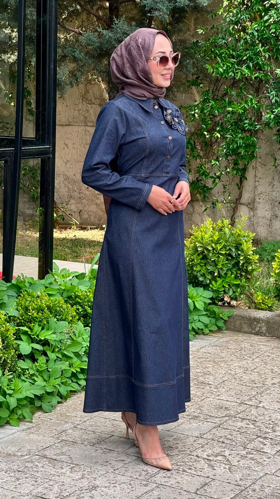 Zems Kot Denim Elbise 2861