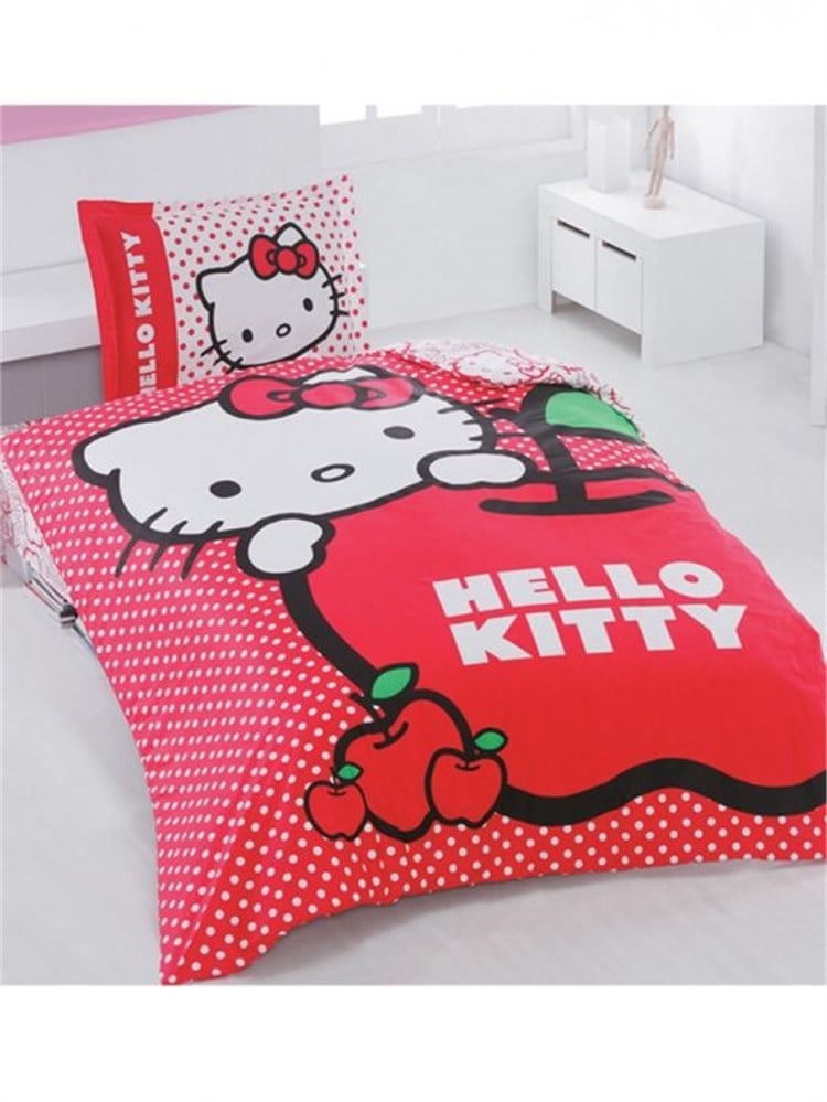 Hello Kitty Lisanslı Tek Kişilik Nevresim Takımı A