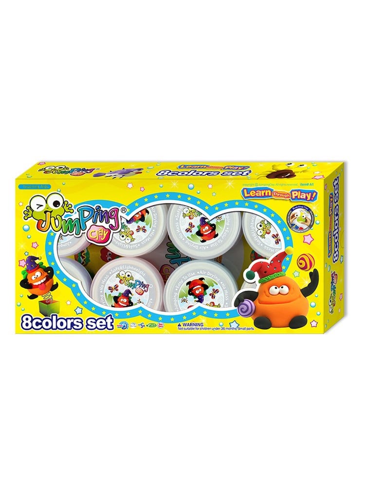 JumpingClay 8 Colors Set (Container Type)