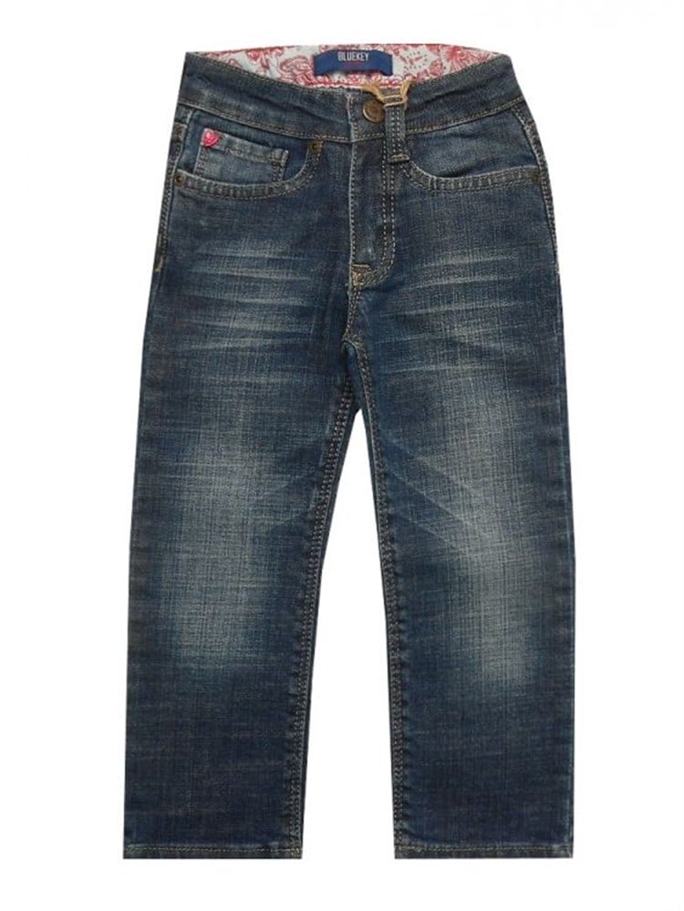 Bluekey Kız Denim Pantolon-Denim
