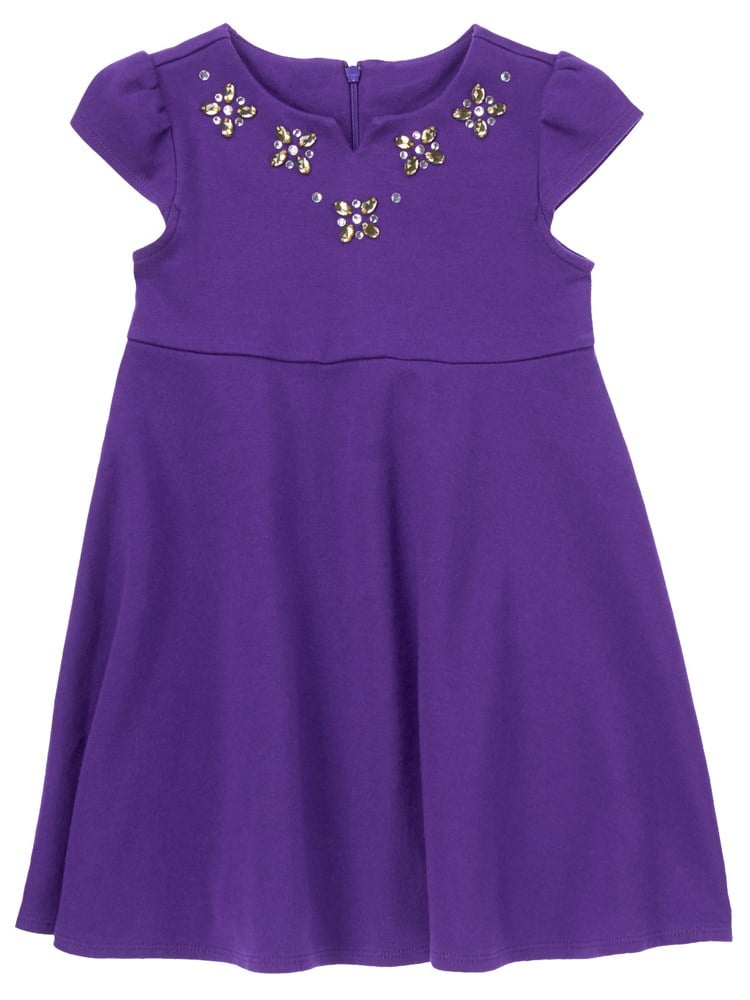 Gymboree Purple Flower Elbise 