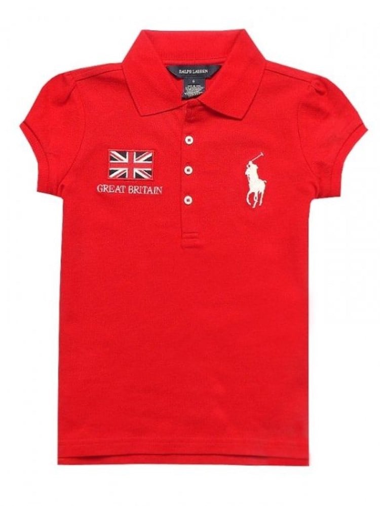 Ralph Lauren T-Shirt - Polo Yaka - Kırmızı