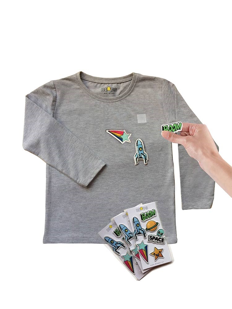 Blops Uzaylılar Sweatshırt Gri - Unisex