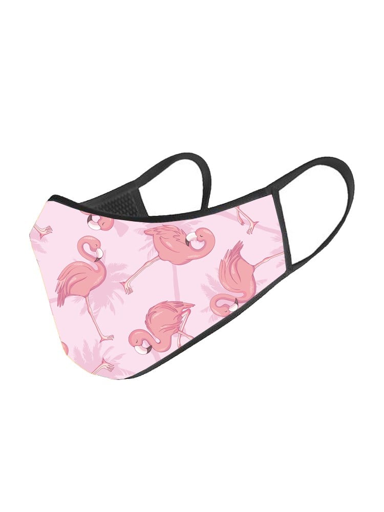 3 Katlı Çocuk Maskesi - Flamingo