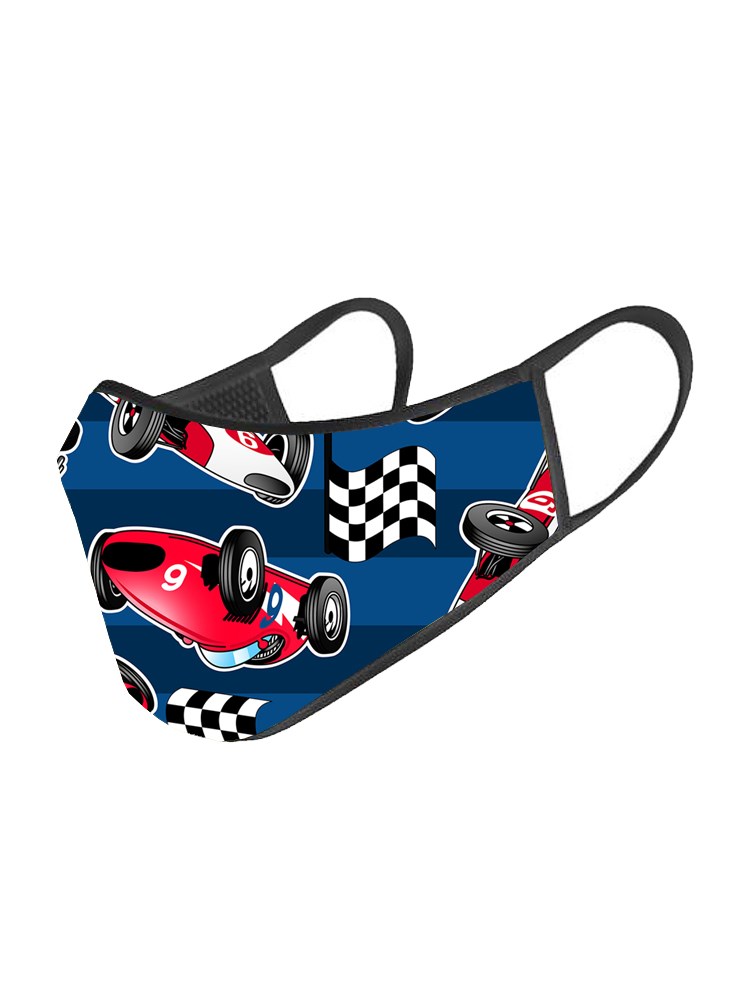 3 Katlı Çocuk Maskesi - Race