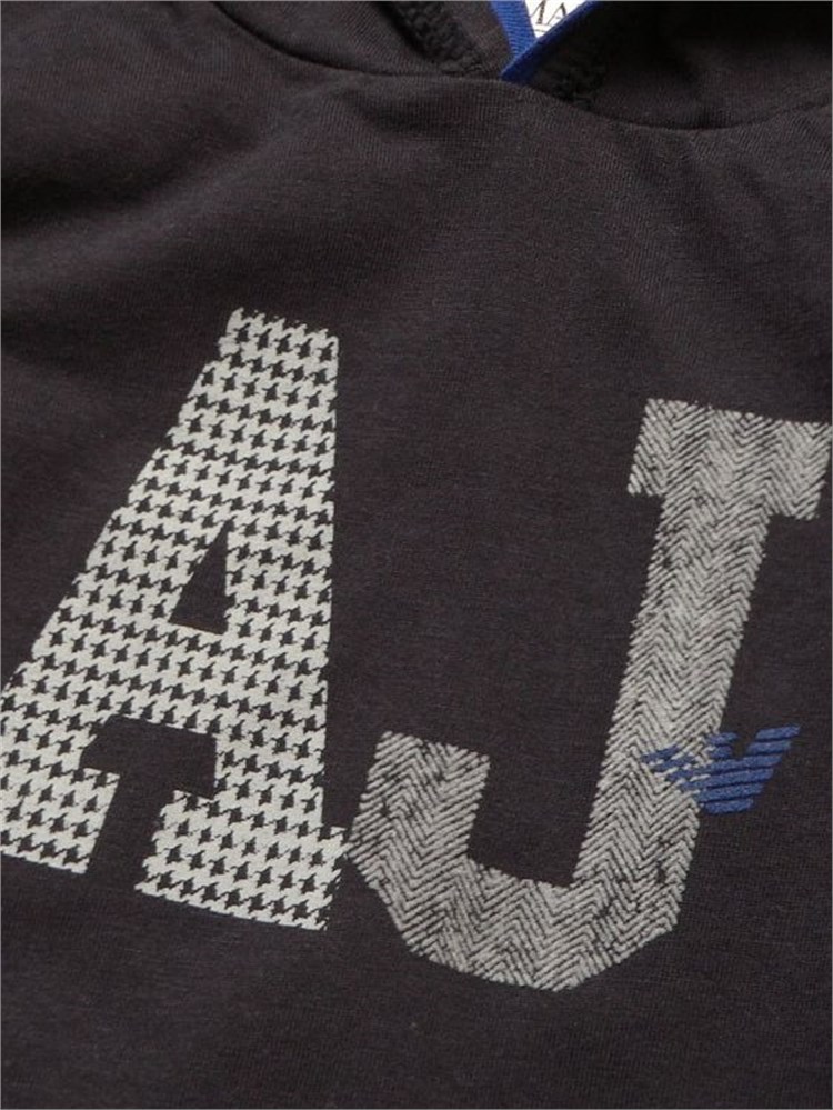 Armani Kapüşonlu Sweatshirt - Lacivert