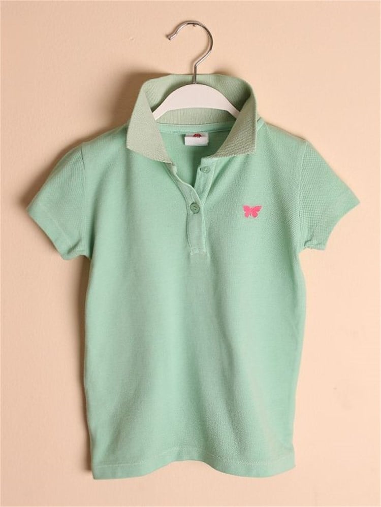 State of Kids Florida Polo T-Shirt-Su Yeşili