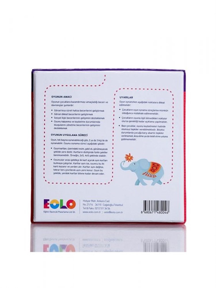 Eolo Hafıza Kartları Meyveler Sebzeler-Hayvanlar