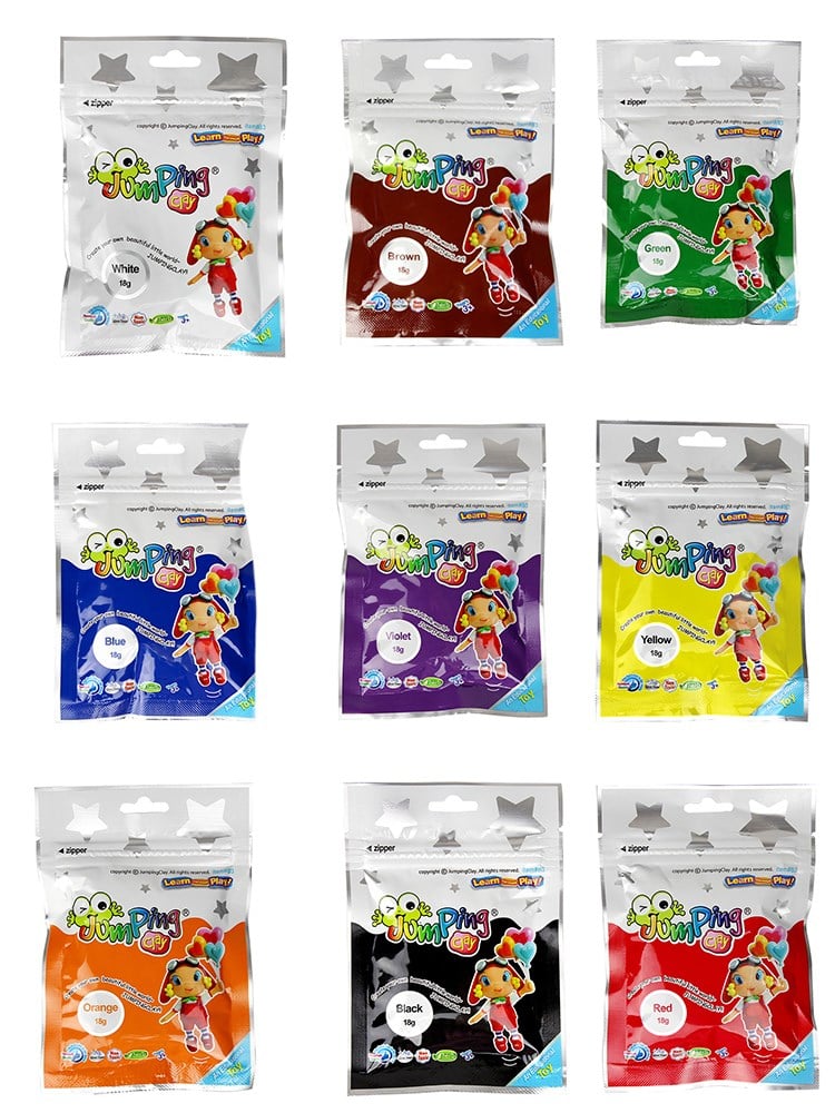 JumpingClay 18 gr Proje Hamuru Tüm Renkler