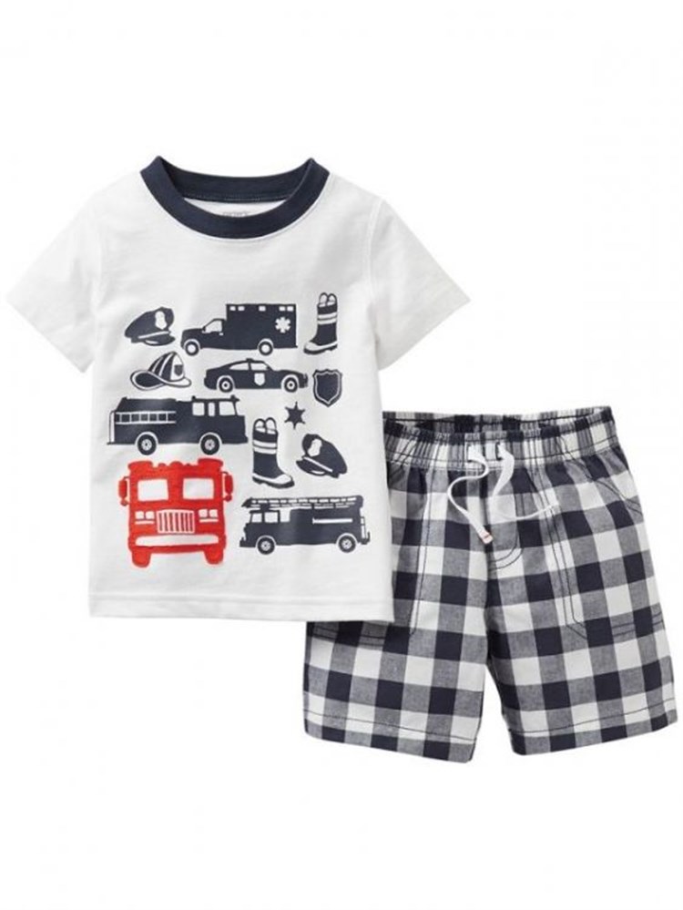 Carter's Baskılı T-shirt Şort Set