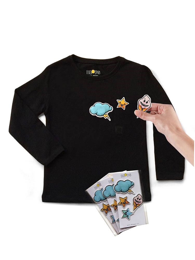 Blops Yıldız Rüyası Sweatshirt Siyah - Unisex