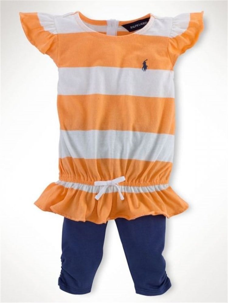 Ralph Lauren Denizci Kız Set - Sarı