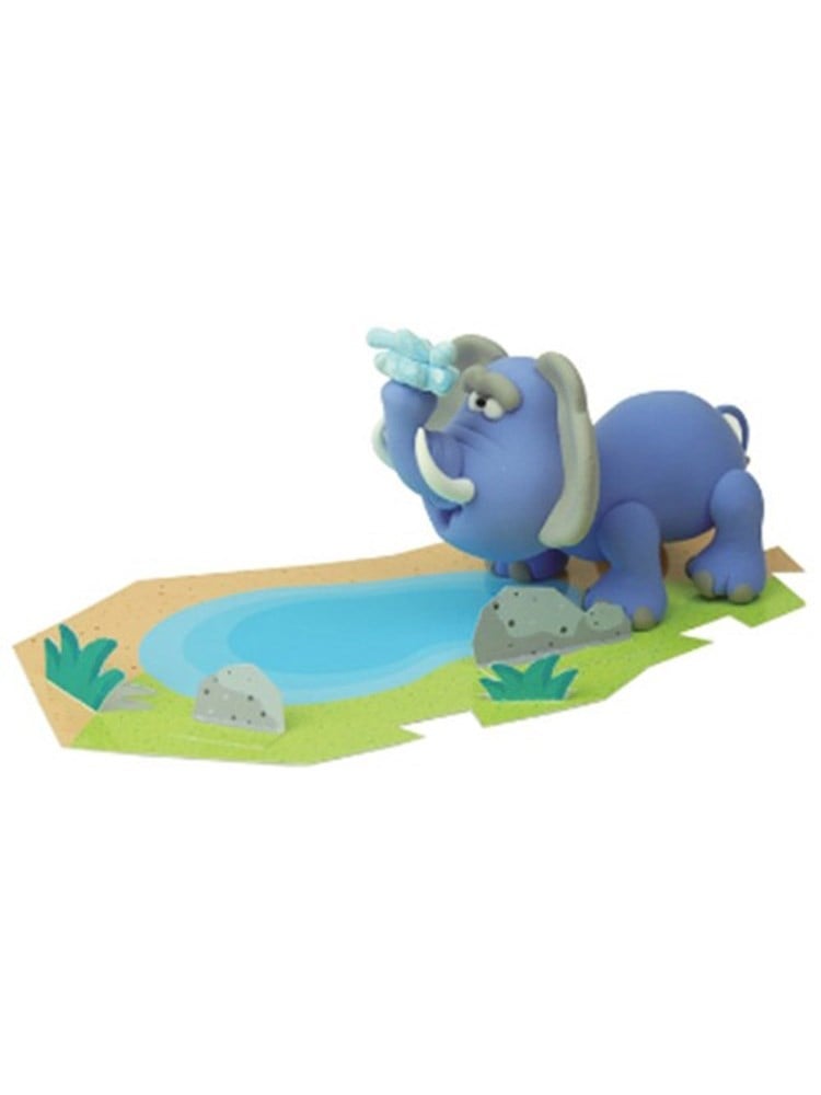 JumpingClay Afrika Hayvanları Seti Fil Oyun Hamuru