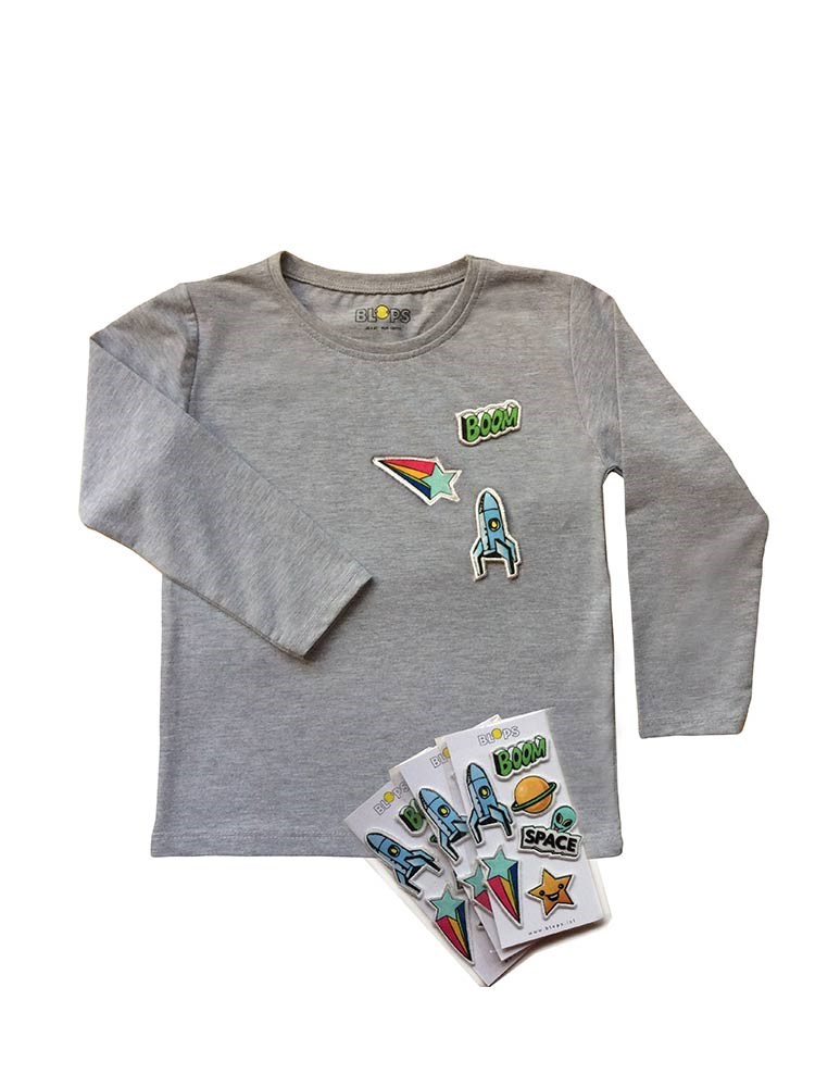 Blops Uzaylılar Sweatshırt Gri - Unisex
