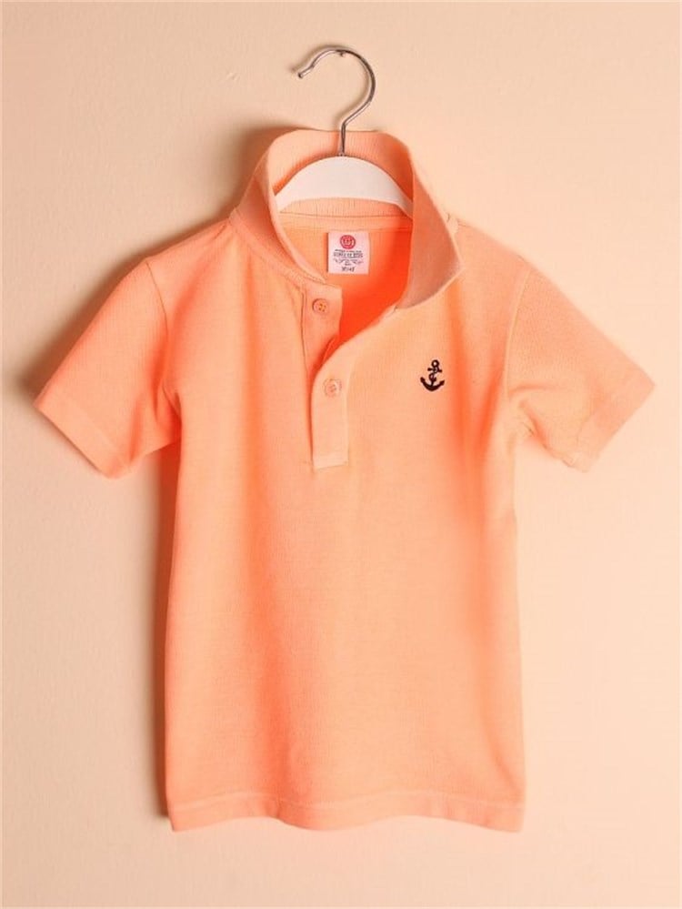 State of Kids Florida Polo T-Shirt-Turuncu