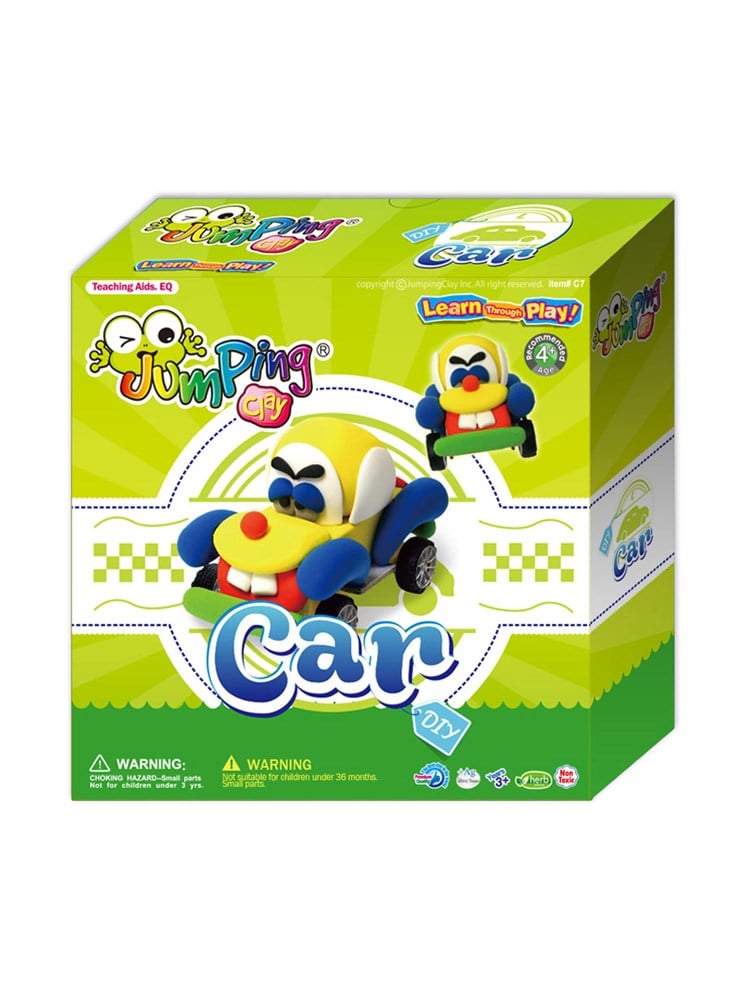 JumpingClay Araba Seti Oyun Hamuru