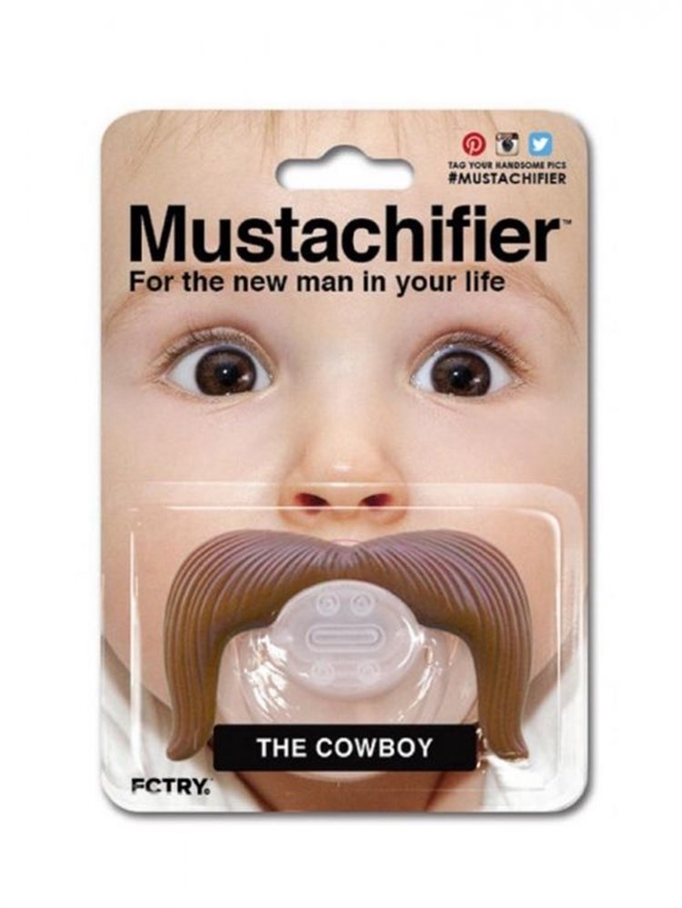 Mustachifier Kutulu Bıyıklı Emzik - Kovboy